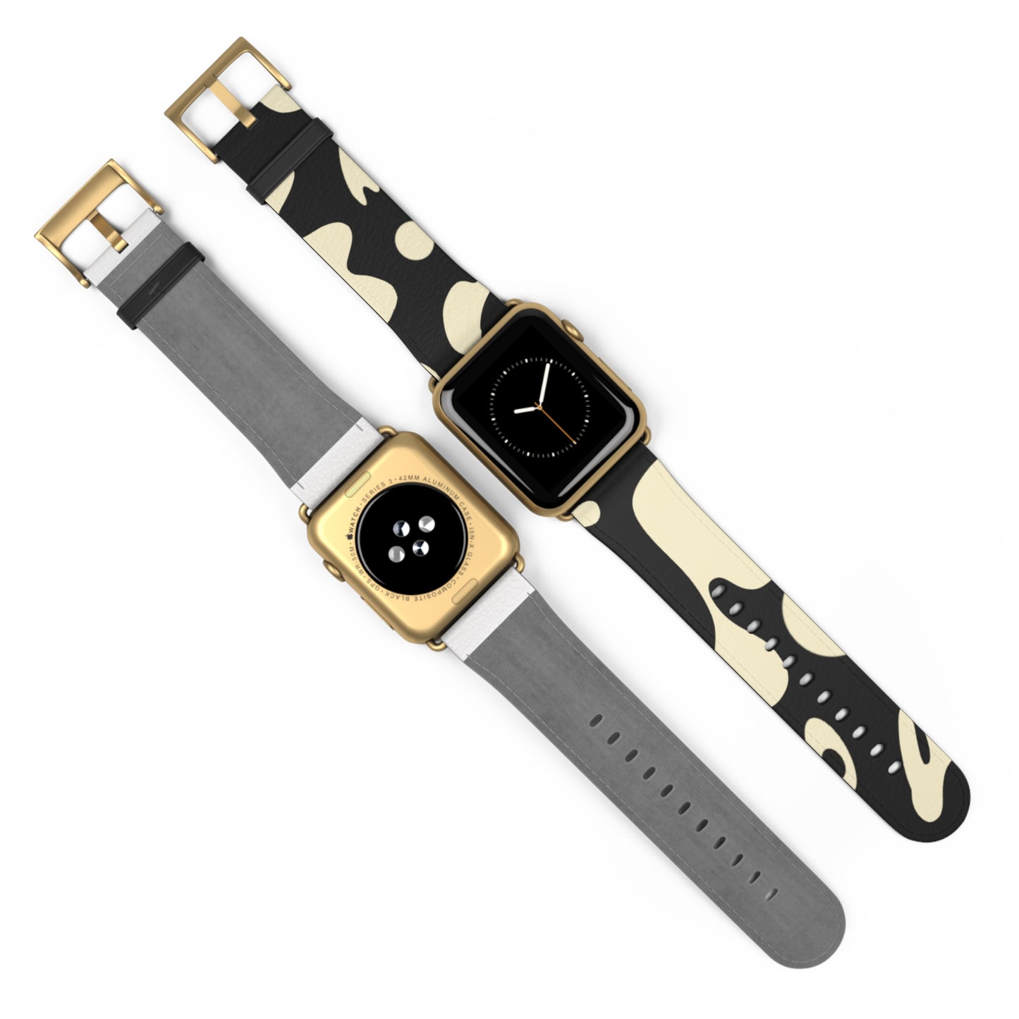 Pure Imagination Faux Leather Apple Watch Band - Smoke Signal