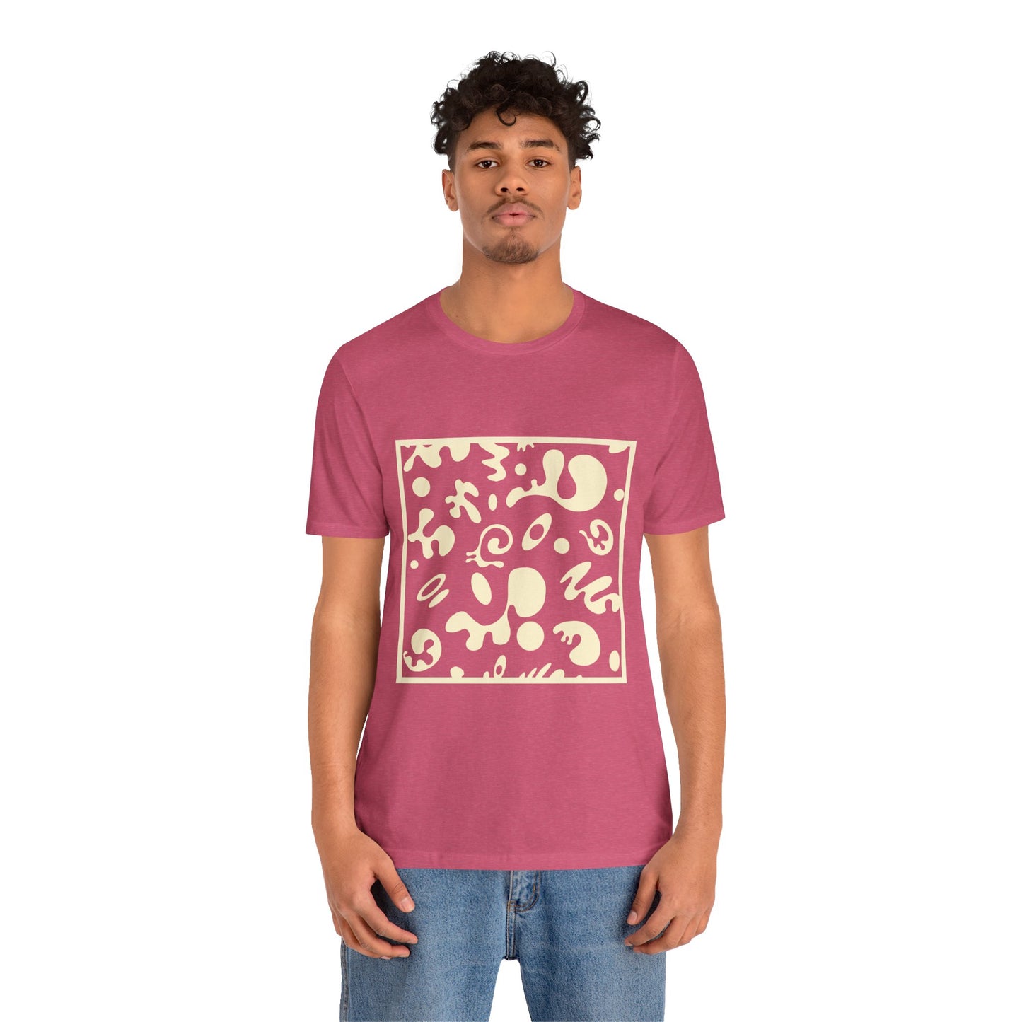 Adorn'd Unisex Jersey Short Sleeve Tee - Blank Page White Print
