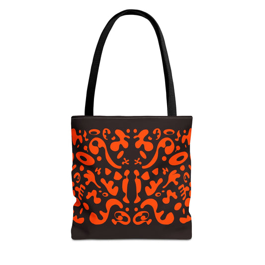 Mirror Work Colorful Tote Bag - Black Magic Woman