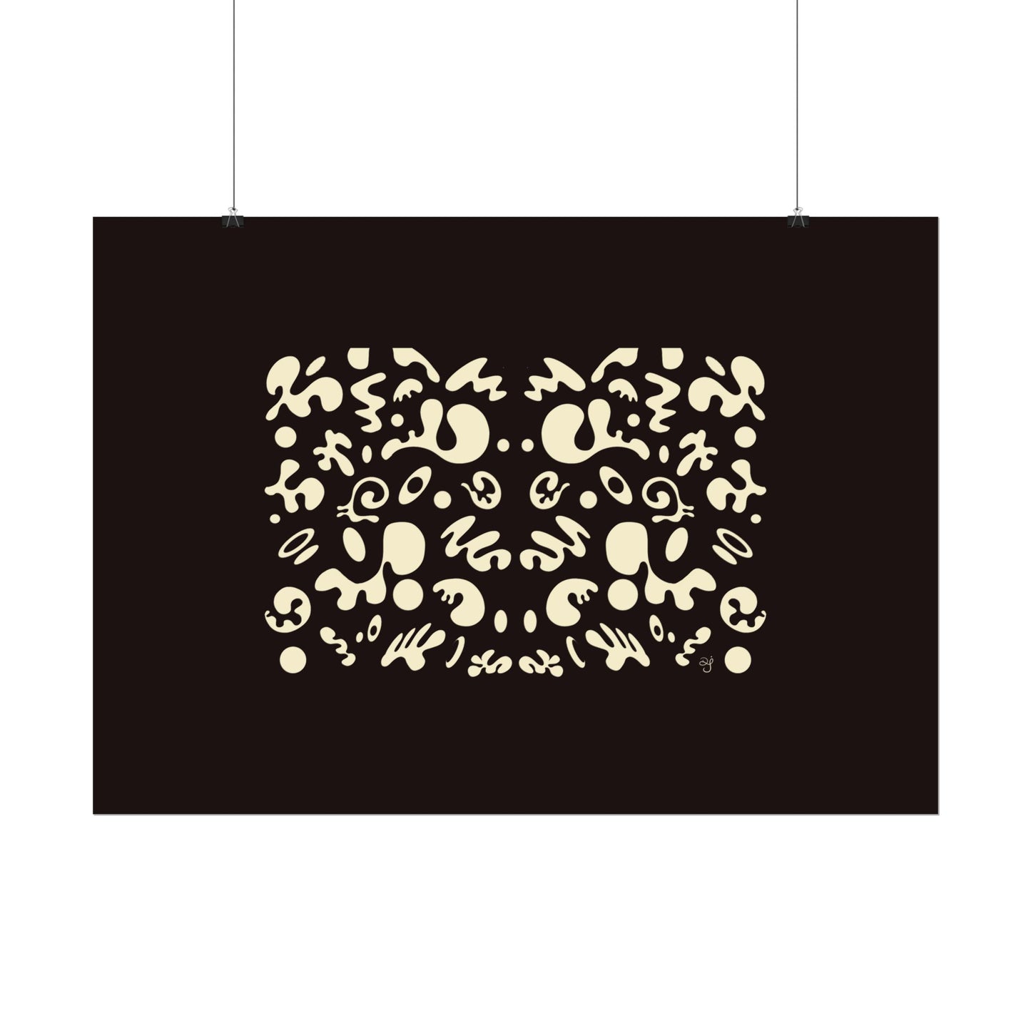 Mirror Work Rolled Poster (Landscape) - Smoke Signal