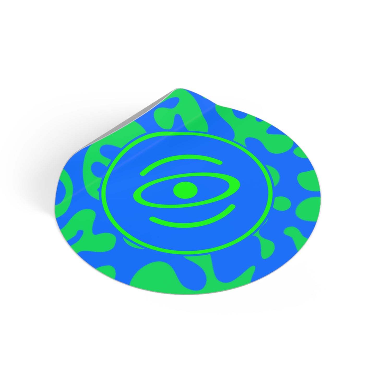 Adorn'd Logo Round Vinyl Stickers - Tide Pool