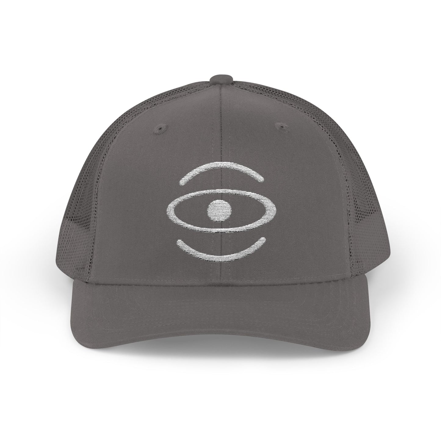 Jaha Logo Embroidered Retro Trucker Hat - Starlight White