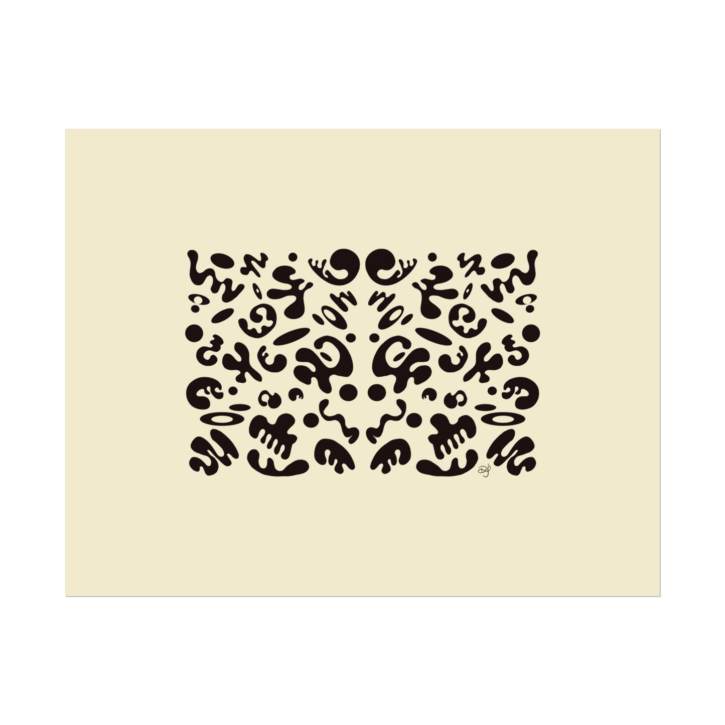 Mirror Work Rolled Poster (Landscape) - Blank Page