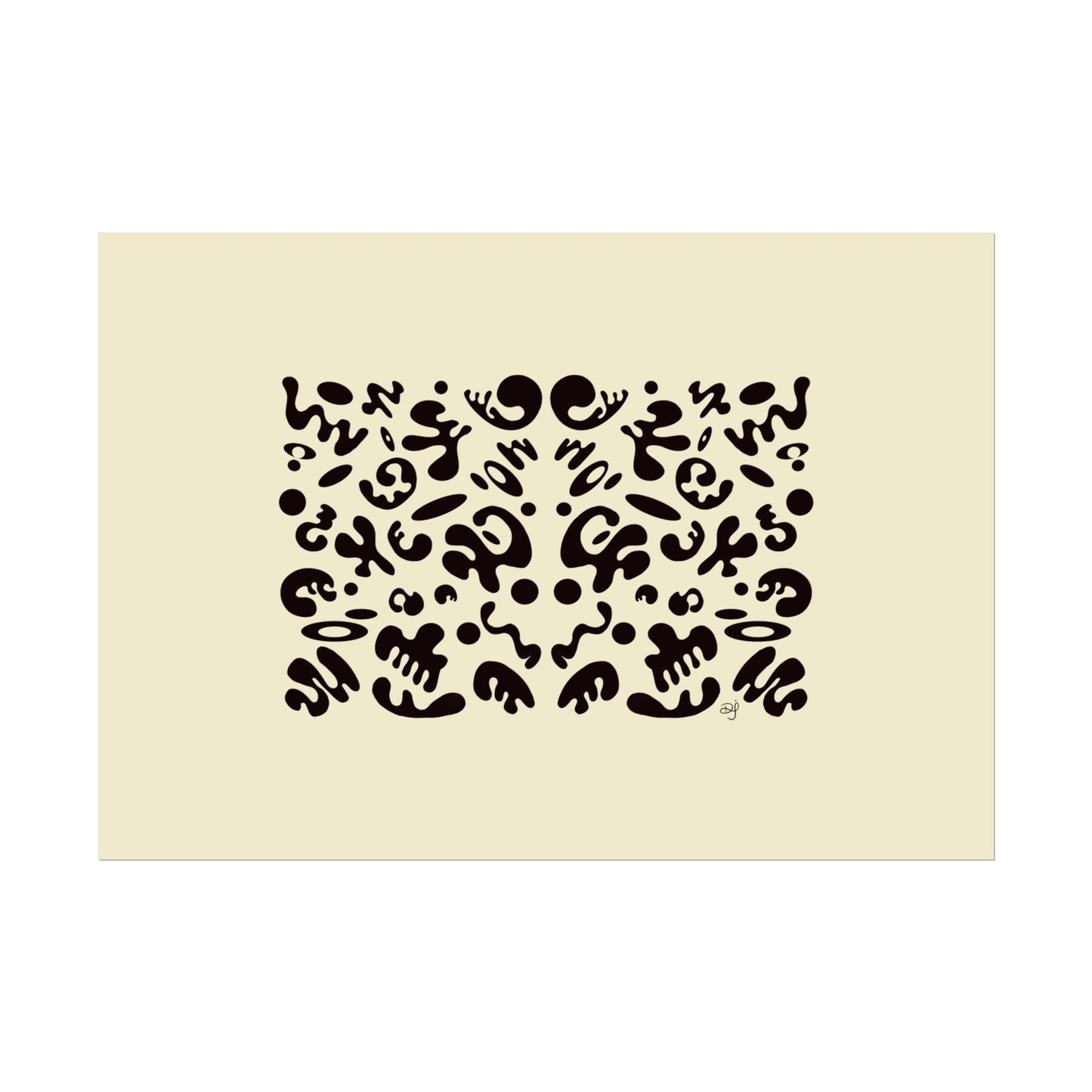 Mirror Work Rolled Poster (Landscape) - Blank Page