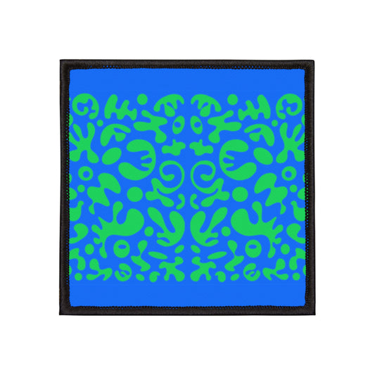 Mirror Work Color Vibrant Iron-On Patches - Tide Pool