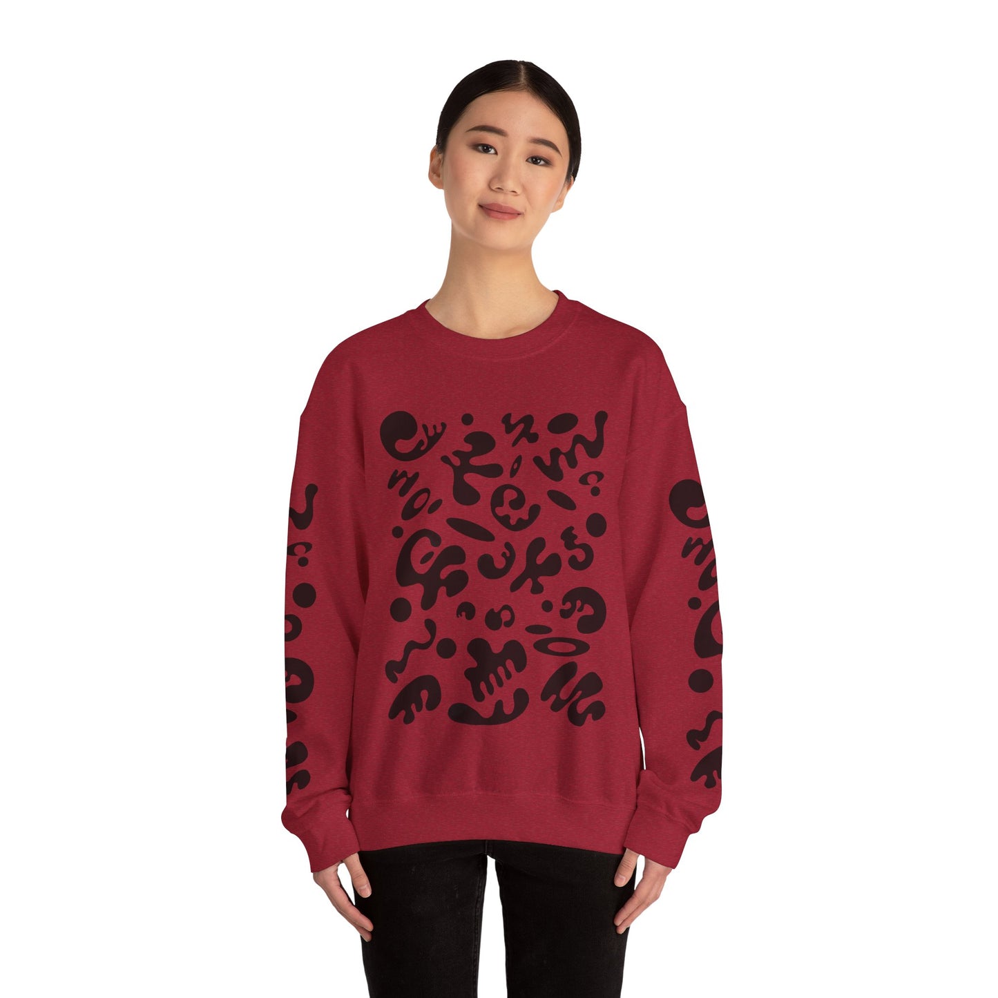 Pure Imagination Unisex Heavy Blend™ Crewneck Sweatshirt- Smoke Signal Black Print