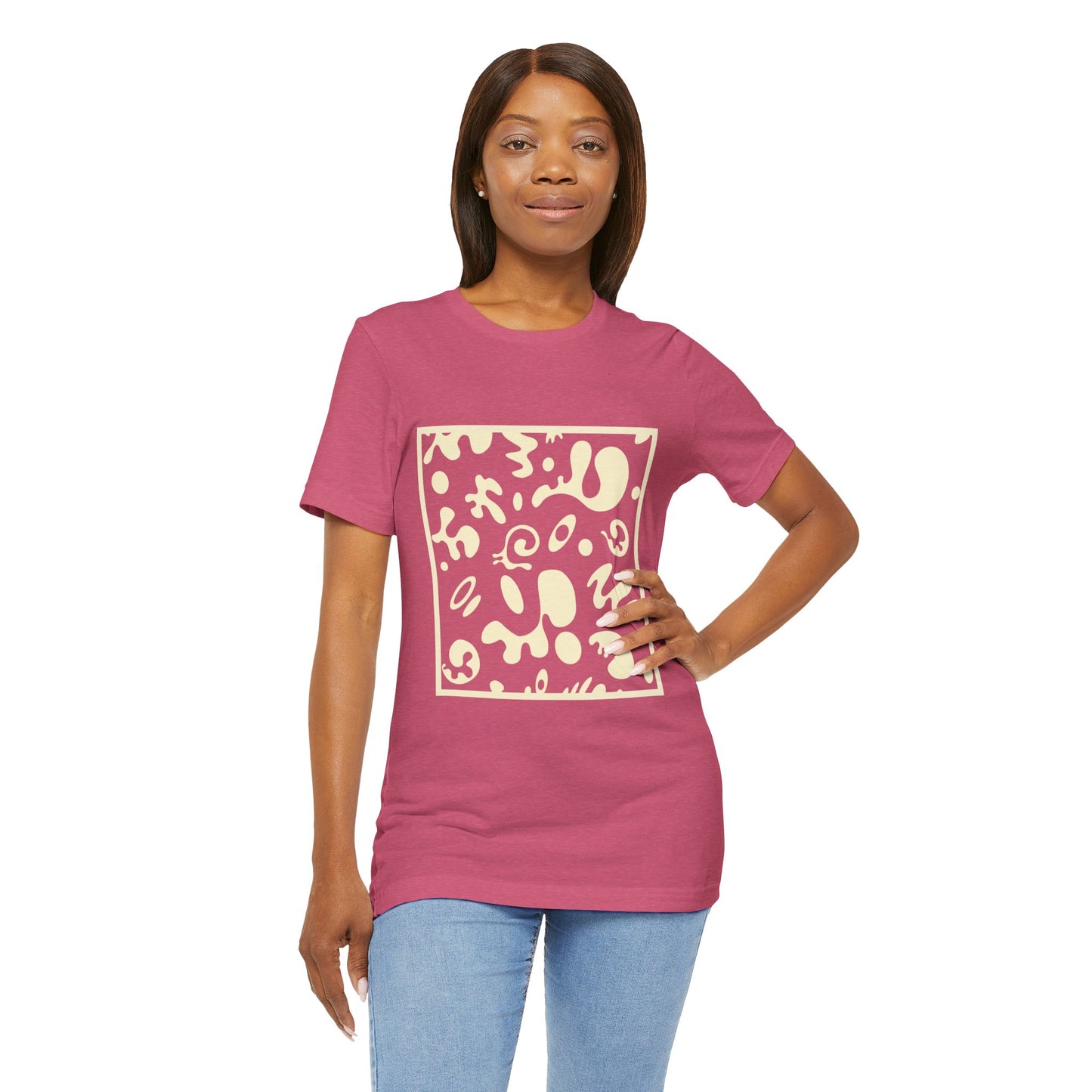 Adorn'd Unisex Jersey Short Sleeve Tee - Blank Page White Print