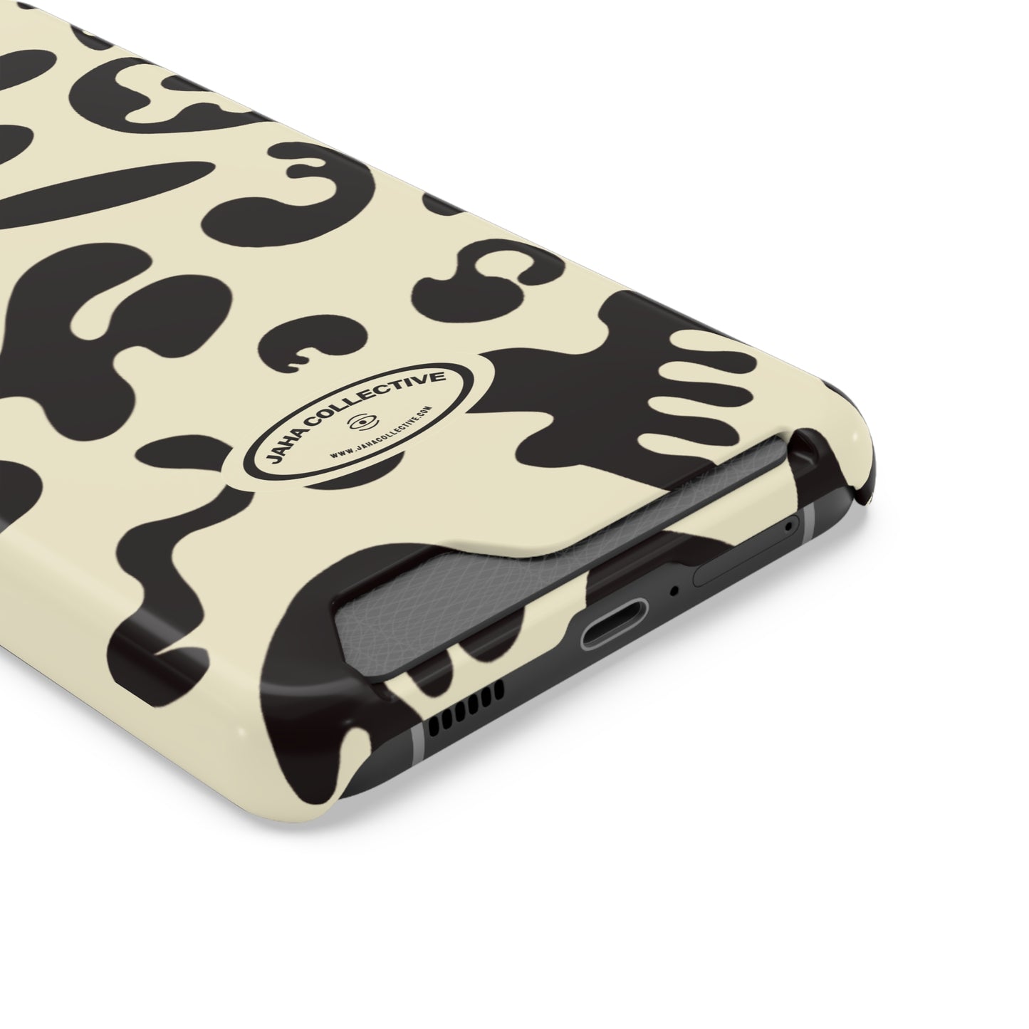Pure Imagination Phone Case w Card Holder - Blank Page White