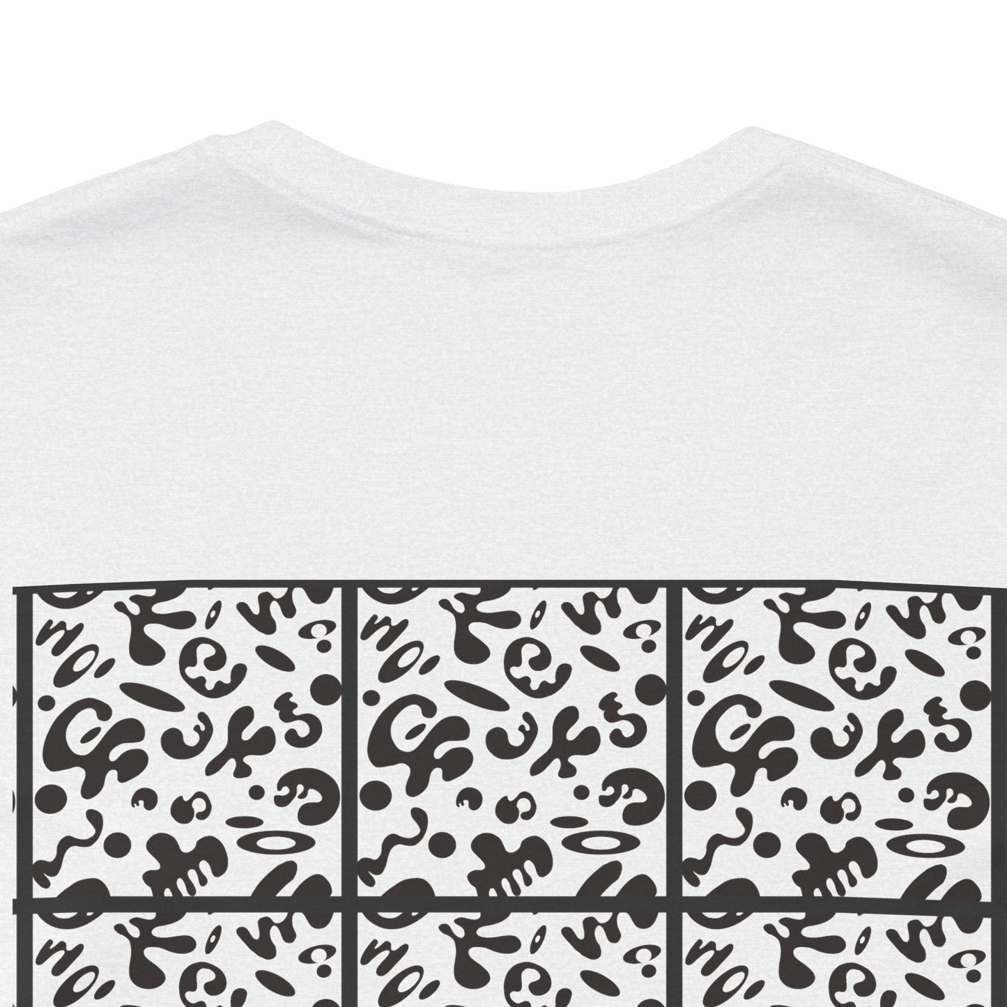 Adorn'd Unisex Jersey Short Sleeve Tee - Smoke Signal Black Print