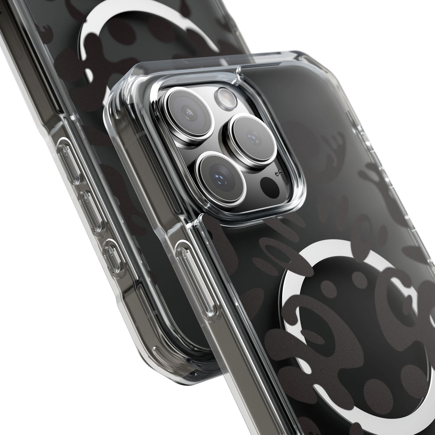 Mirror Work Clear MagSafe Impact Case - Smoke Signal Black