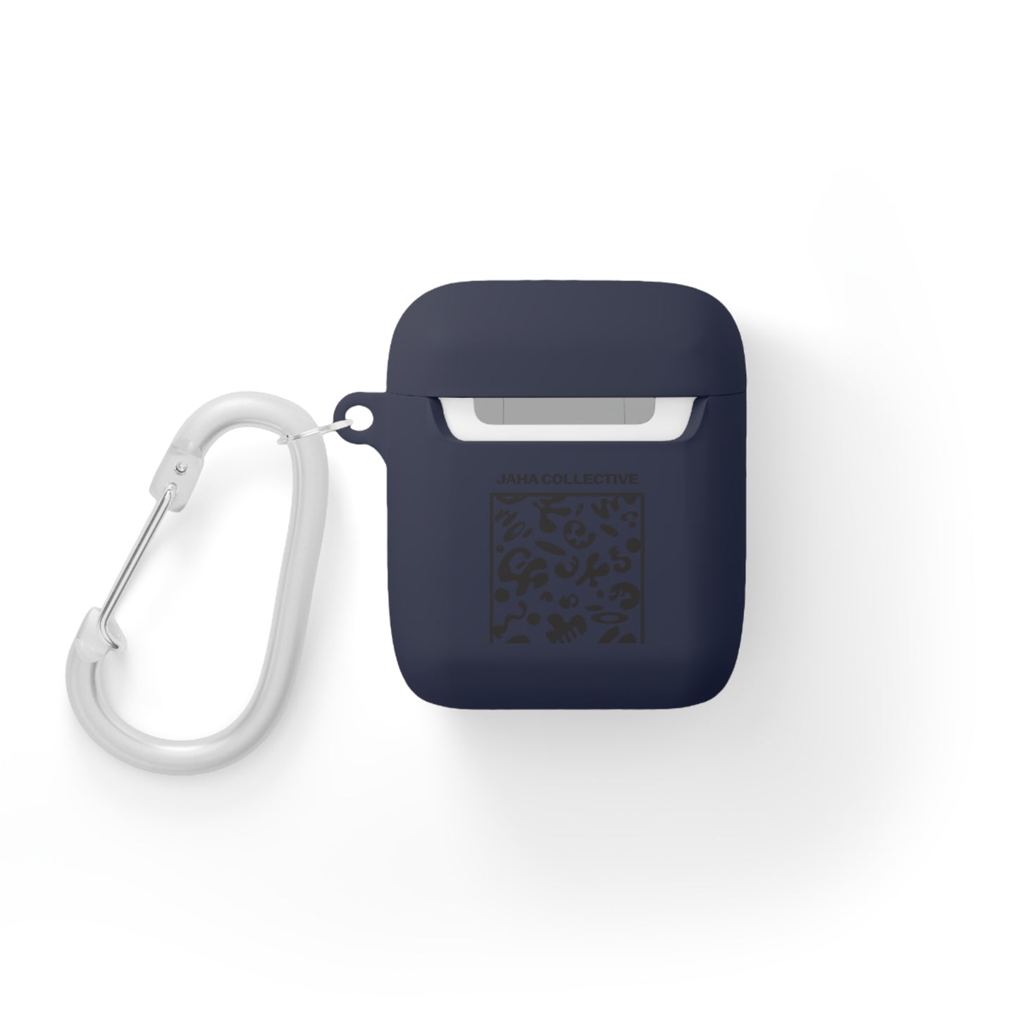 Adorn'd Square Hard Plastic Airpods Case Cover - Smoke Signal Black