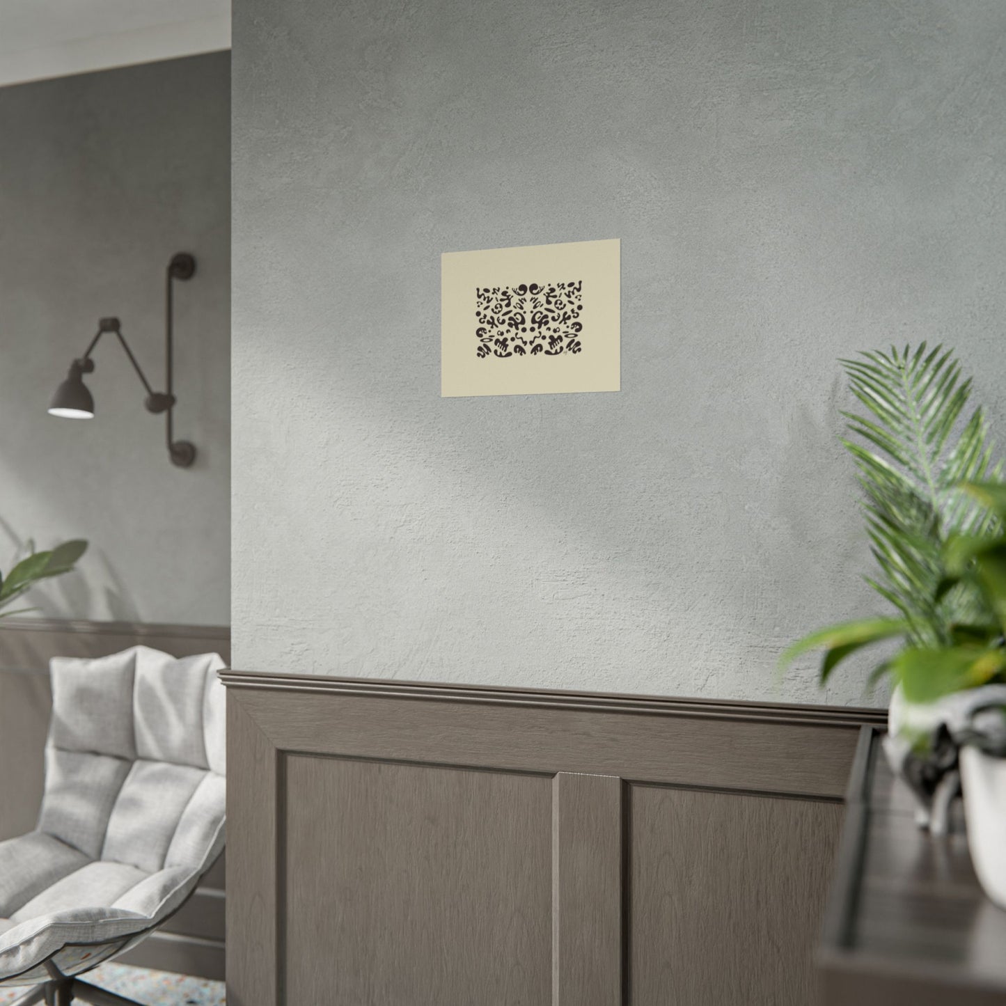 Mirror Work Rolled Poster (Landscape) - Blank Page