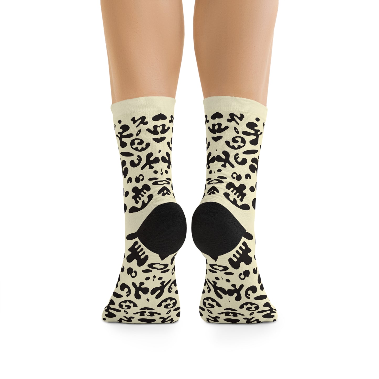 Mirror Work Minimalist Eco-Friendly Socks - Blank Page White