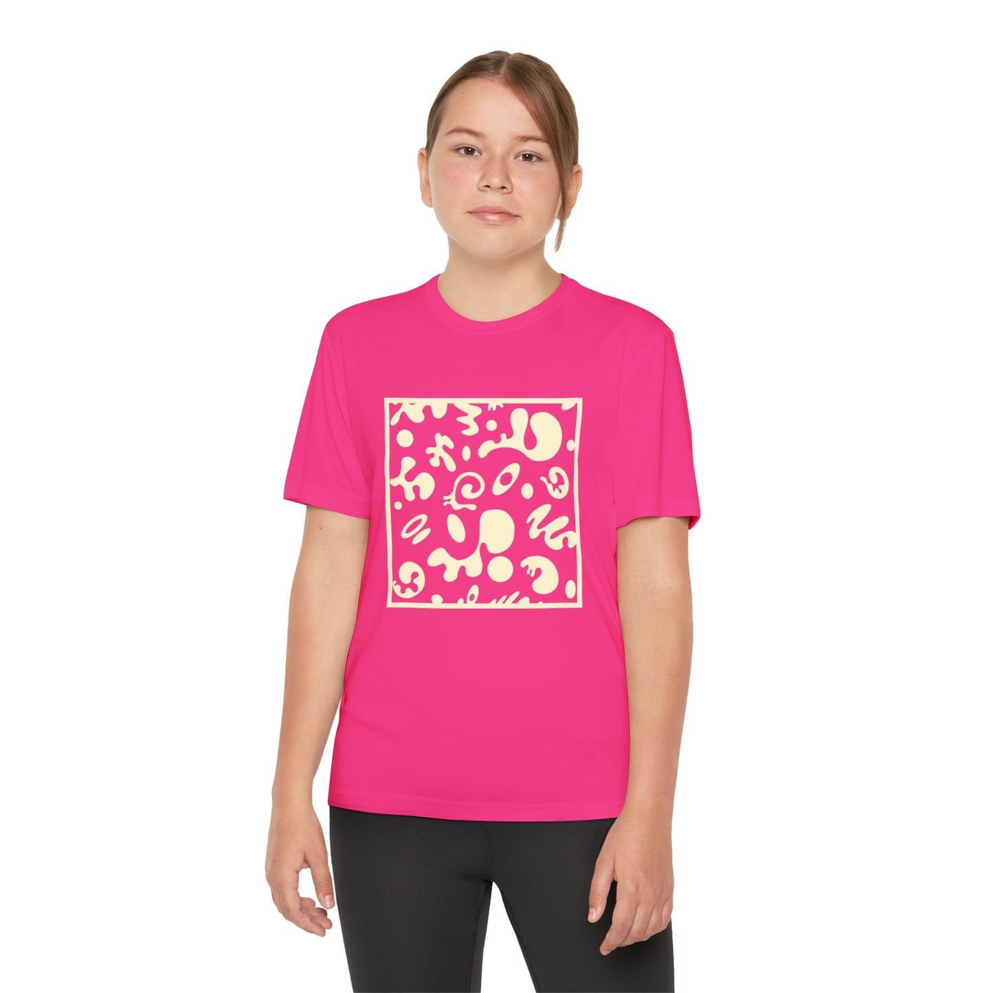 Adorn'd Youth Competitor Graphic Tee - Blank Page White