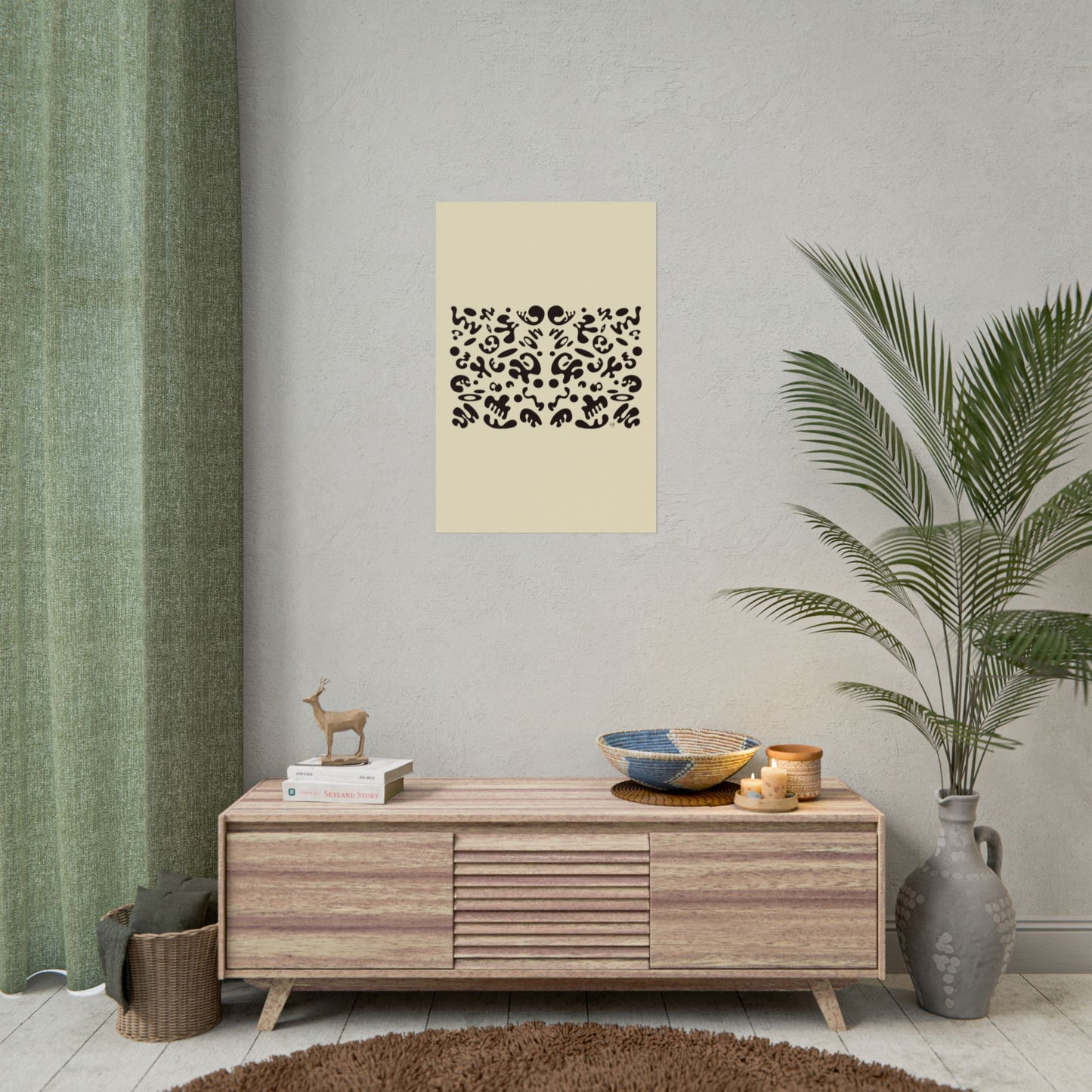 Mirror Work Rolled Poster (Portrait) - Blank Page
