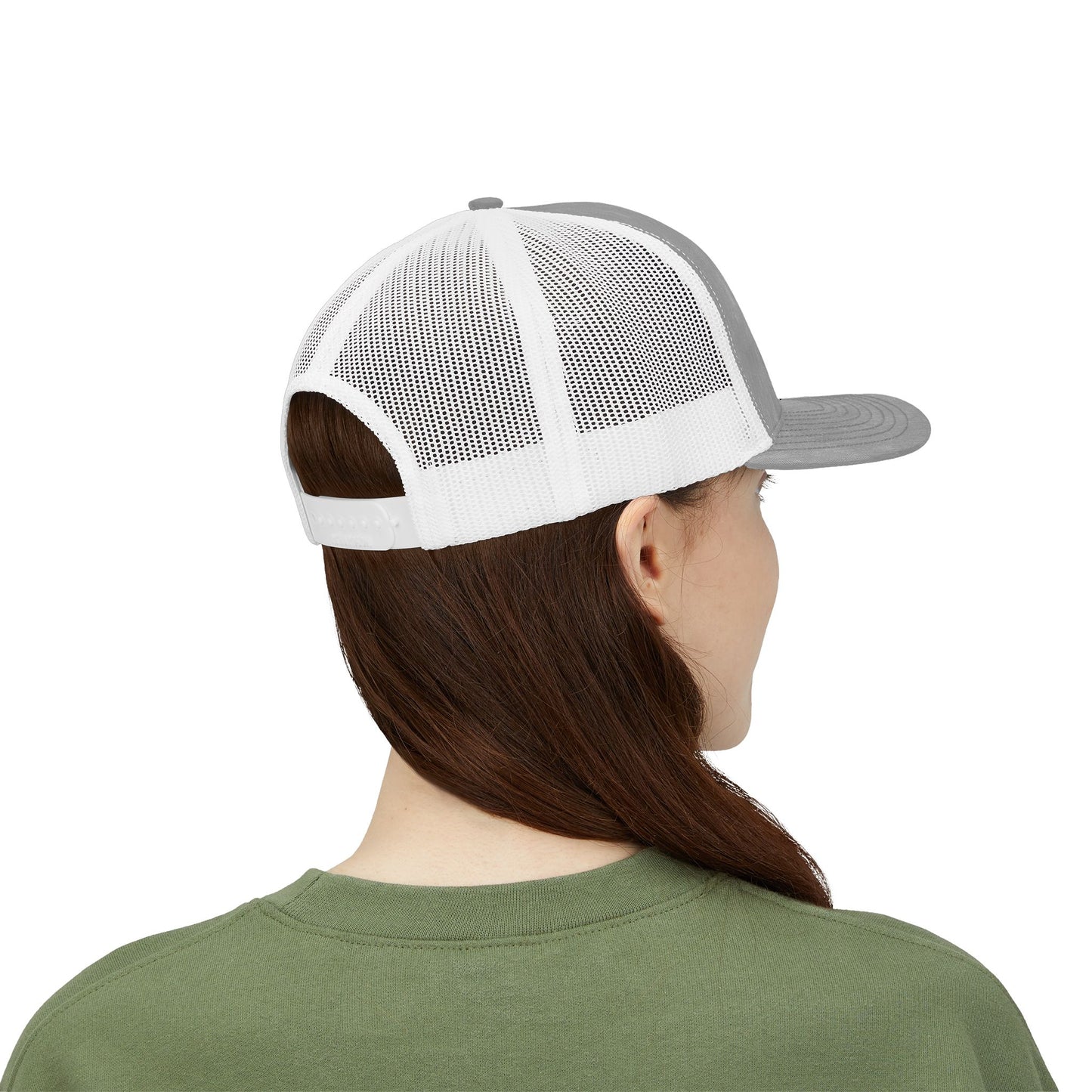 Adorn'd Logo Embroidered Retro Trucker Hat - Smoke Signal Black
