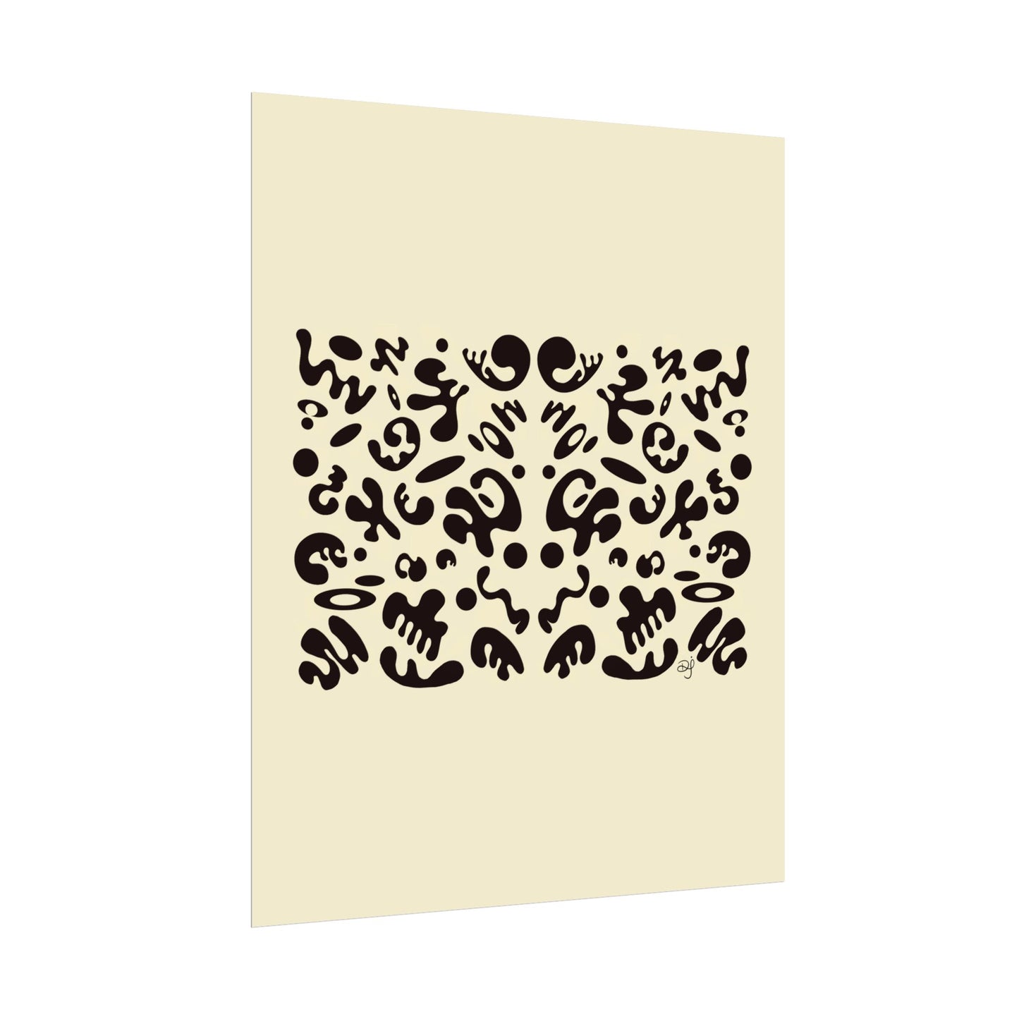 Mirror Work Rolled Poster (Portrait) - Blank Page