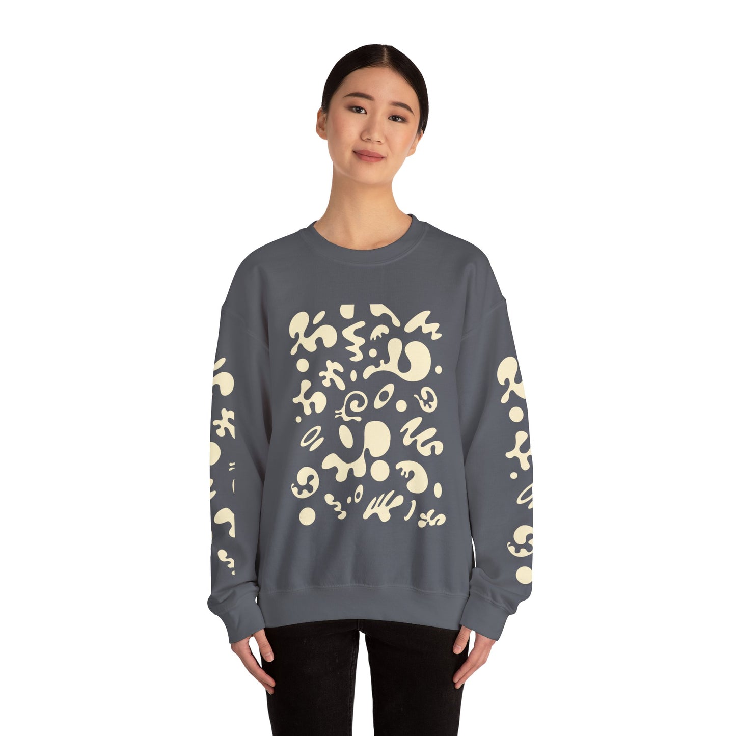 Pure Imagination Unisex Heavy Blend™ Crewneck Sweatshirt - Blank Page White Print