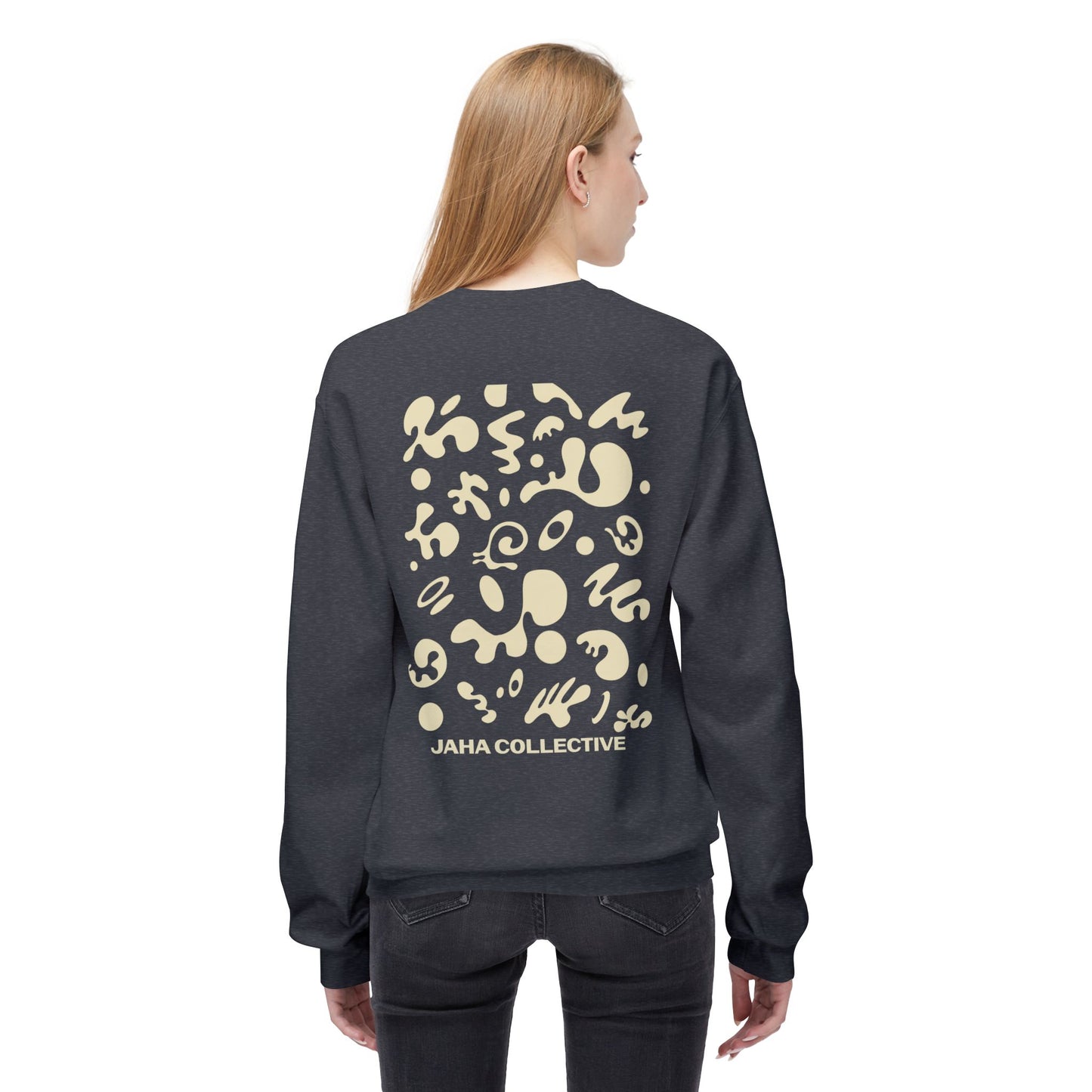 Pure Imagination Unisex Midweight Softstyle Fleece Crewneck Sweatshirt - Blank Page White Print