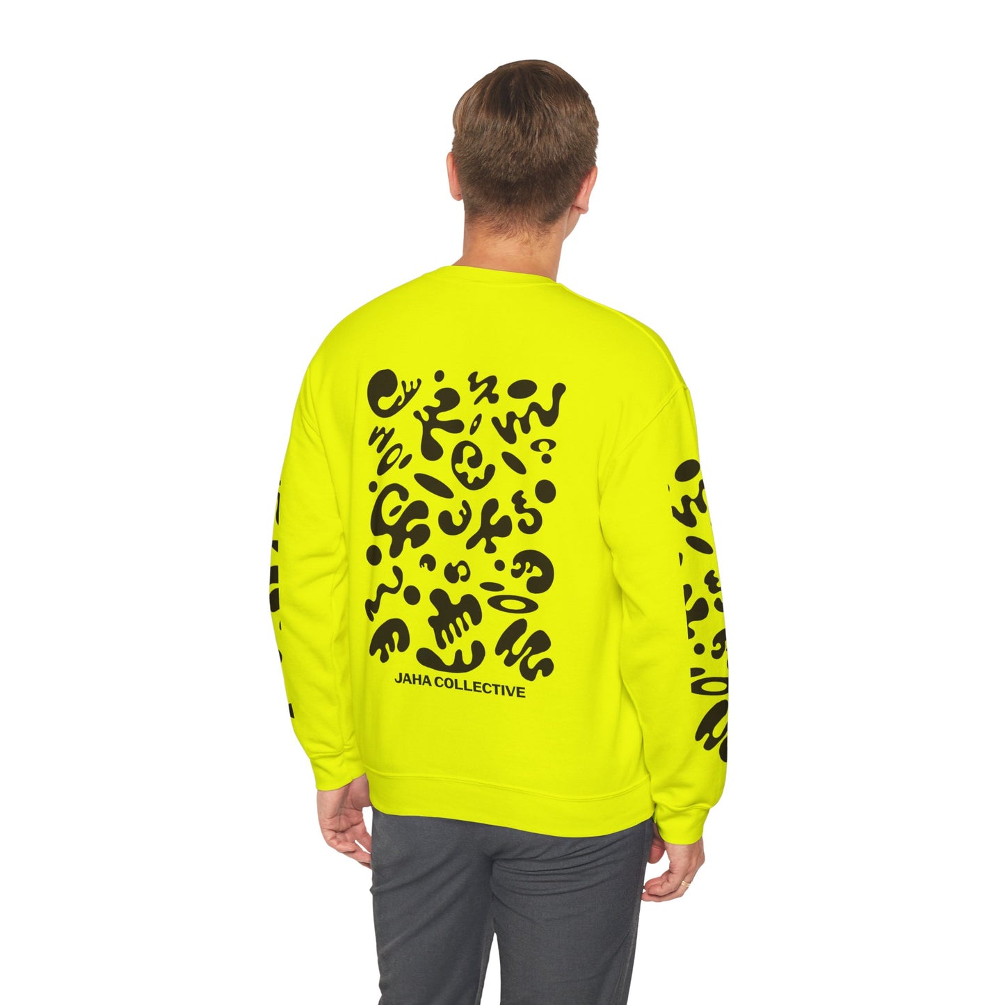 Pure Imagination Unisex Heavy Blend™ Crewneck Sweatshirt- Smoke Signal Black Print