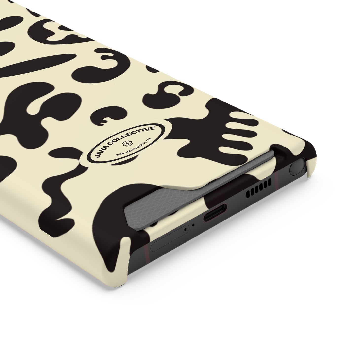 Pure Imagination Phone Case w Card Holder - Blank Page White