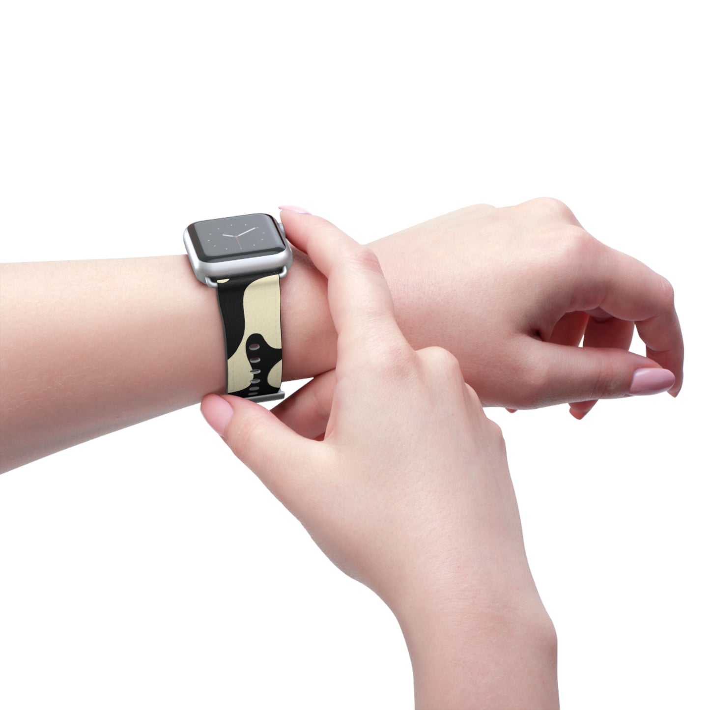 Pure Imagination Faux Leather Apple Watch Band - Smoke Signal
