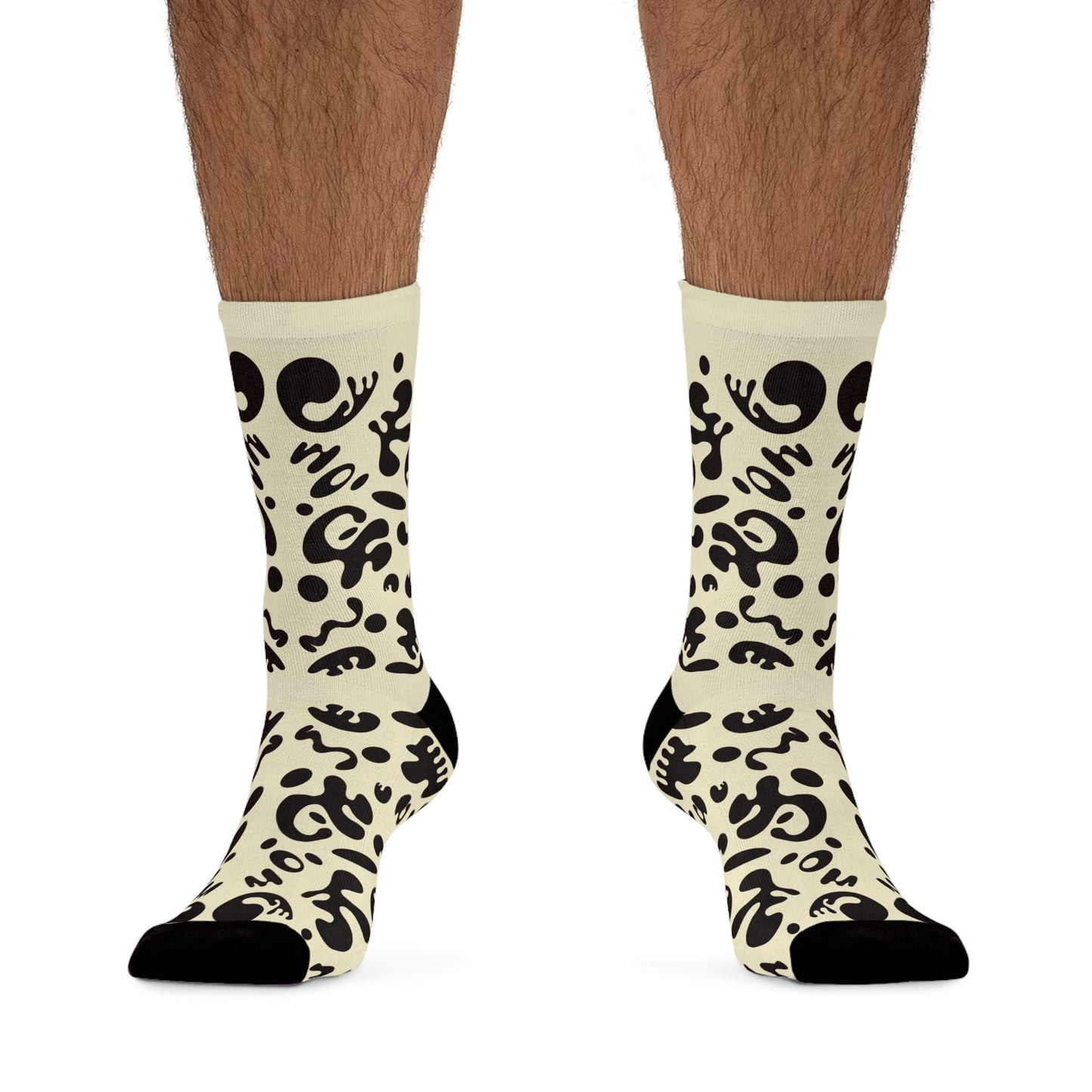 Mirror Work Minimalist Eco-Friendly Socks - Blank Page White