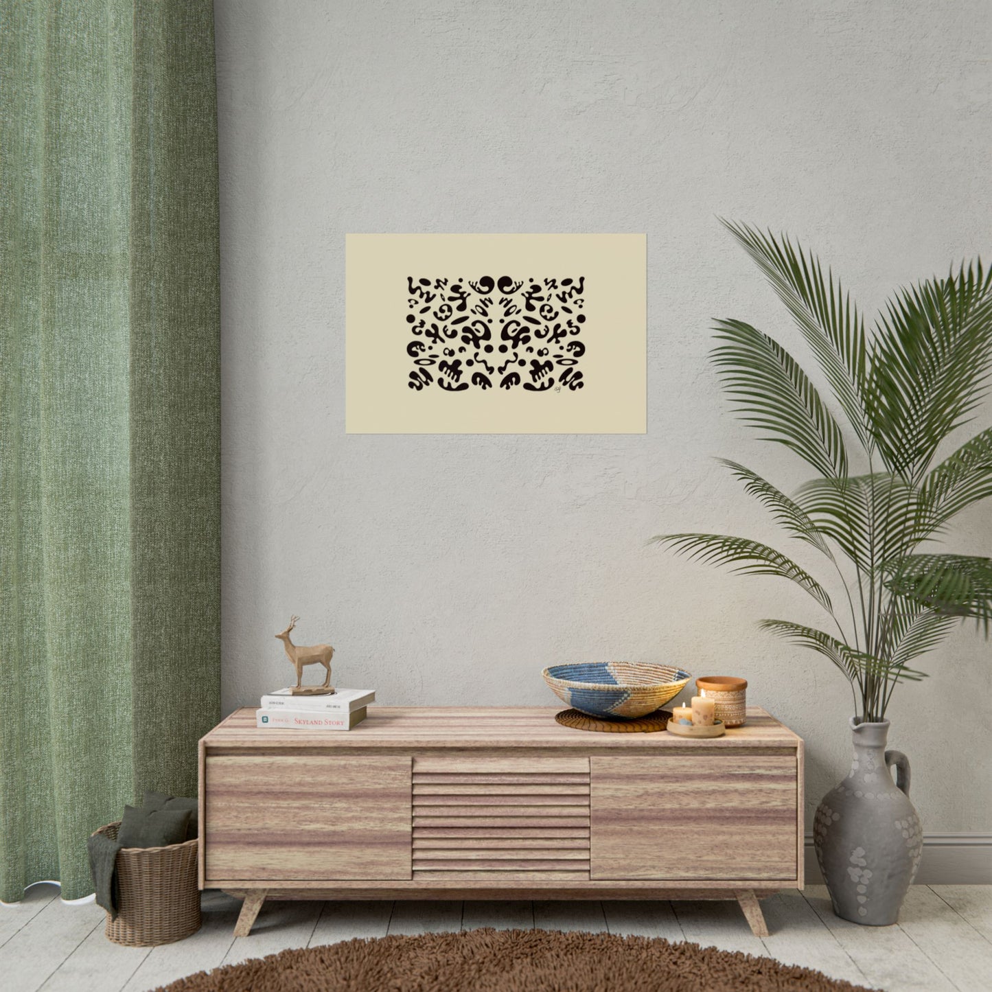 Mirror Work Rolled Poster (Landscape) - Blank Page