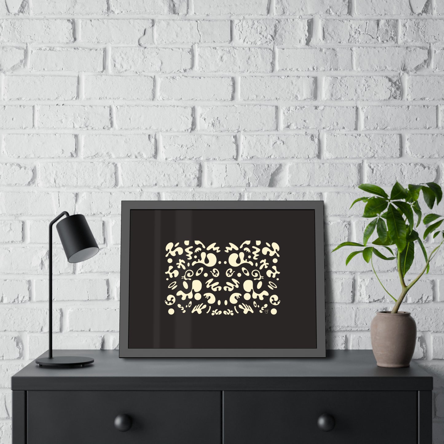 Mirror Work Framed Rolled Poster - Smoke Signal