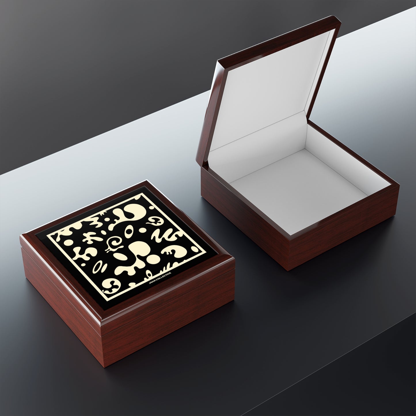 Adorn'd Jewelry Box with Artistic Design,