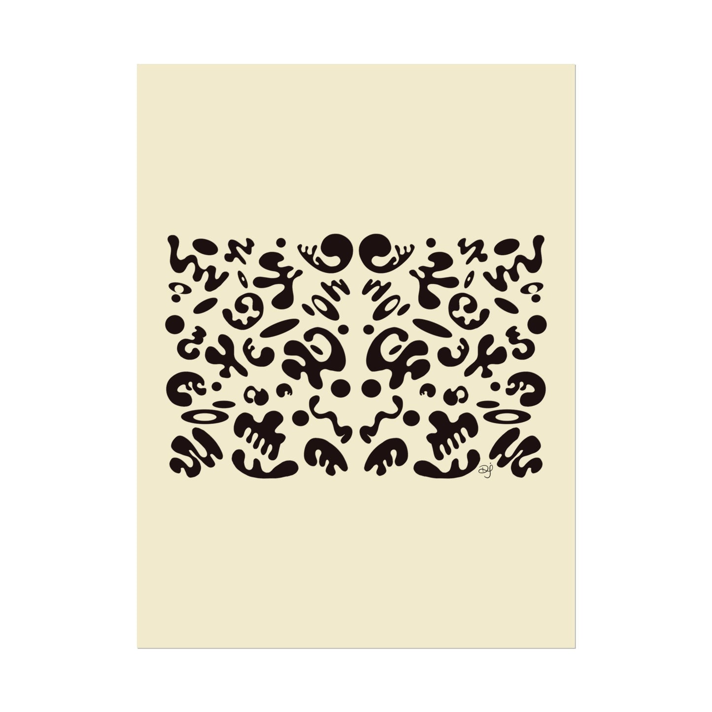 Mirror Work Rolled Poster (Portrait) - Blank Page