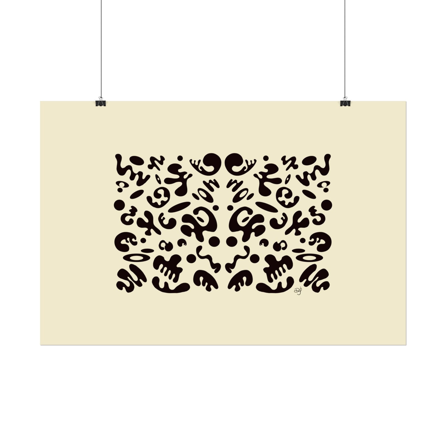 Mirror Work Rolled Poster (Landscape) - Blank Page