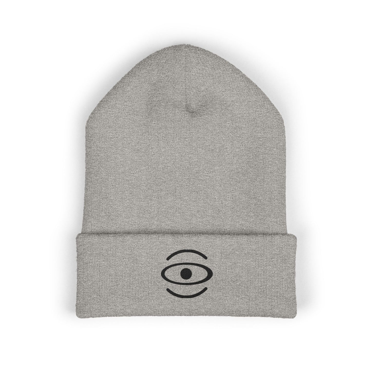 Jaha Logo Embroidered Classic Cuffed Beanie - Smoke Signal Black