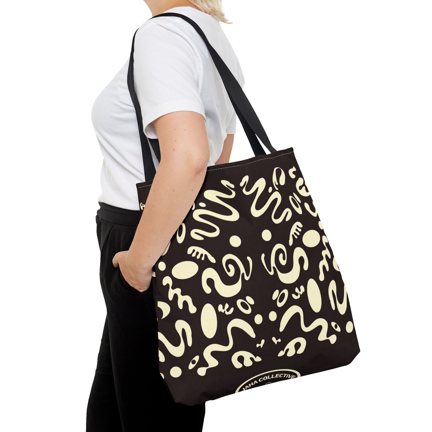 Mirror Work Colorful Tote Bag - Smoke Signal