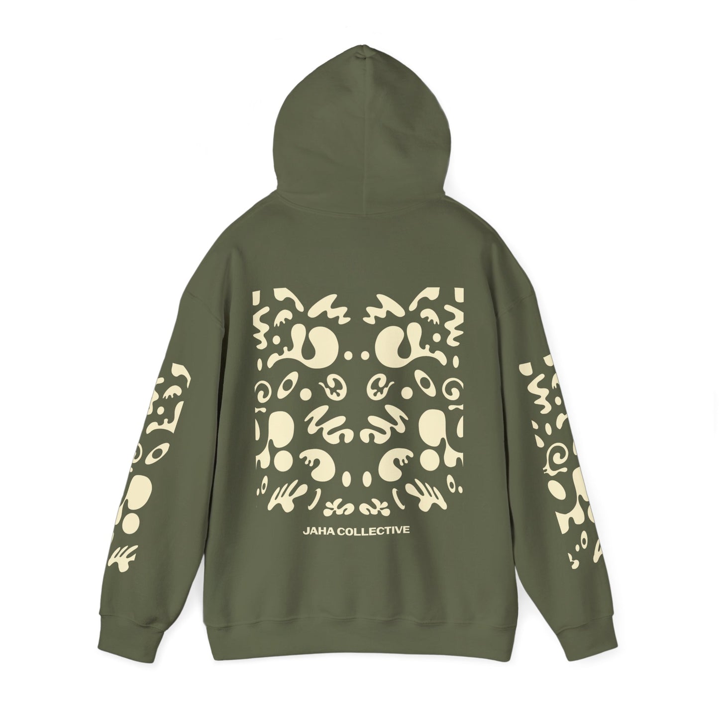 Mirror Work Unisex Heavy Blend™ Hooded Sweatshirt - Blank Page White Print