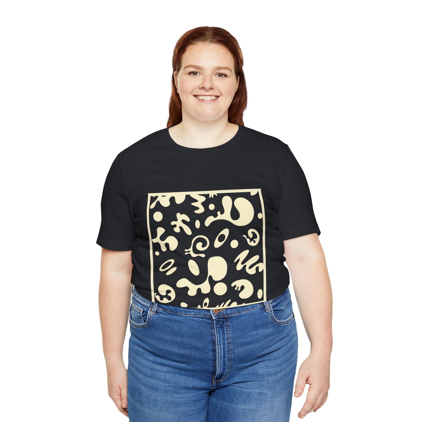 Adorn'd Unisex Jersey Short Sleeve Tee - Blank Page White Print