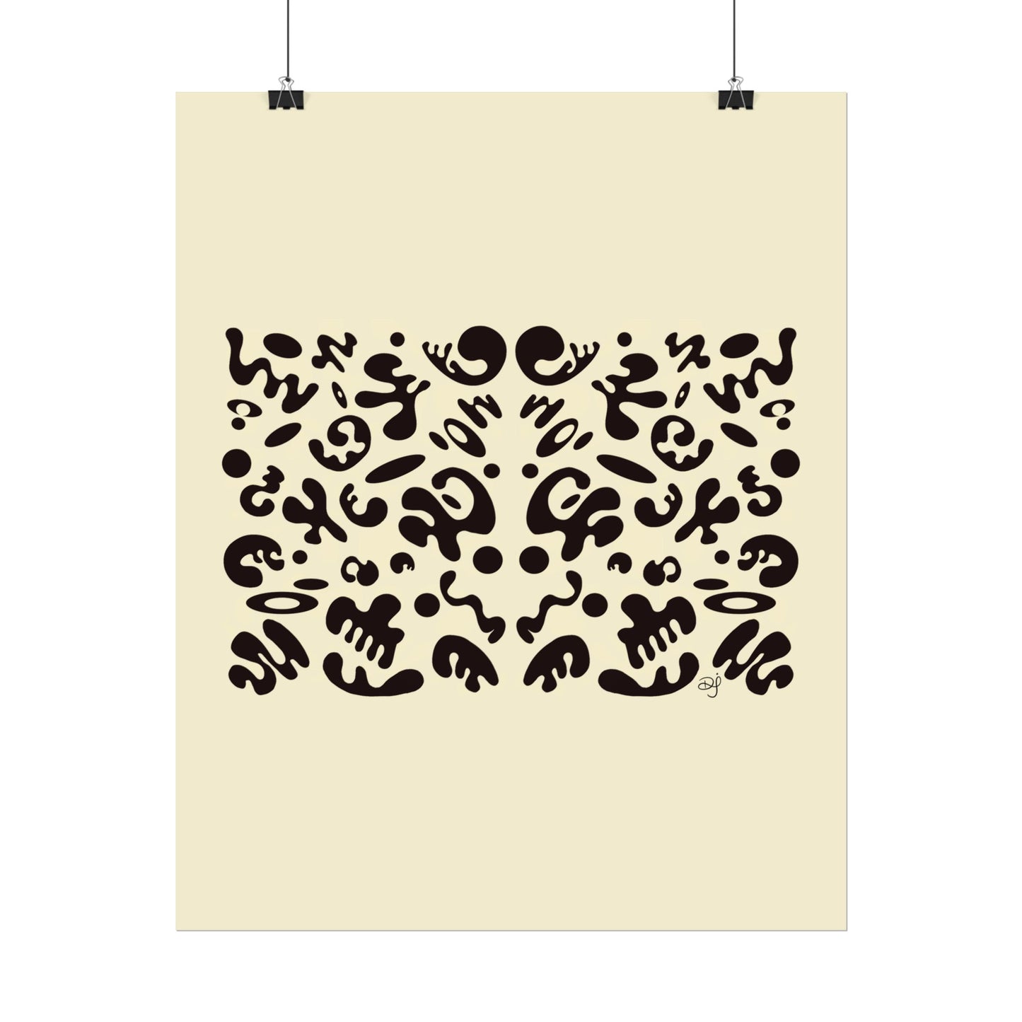 Mirror Work Rolled Poster (Portrait) - Blank Page
