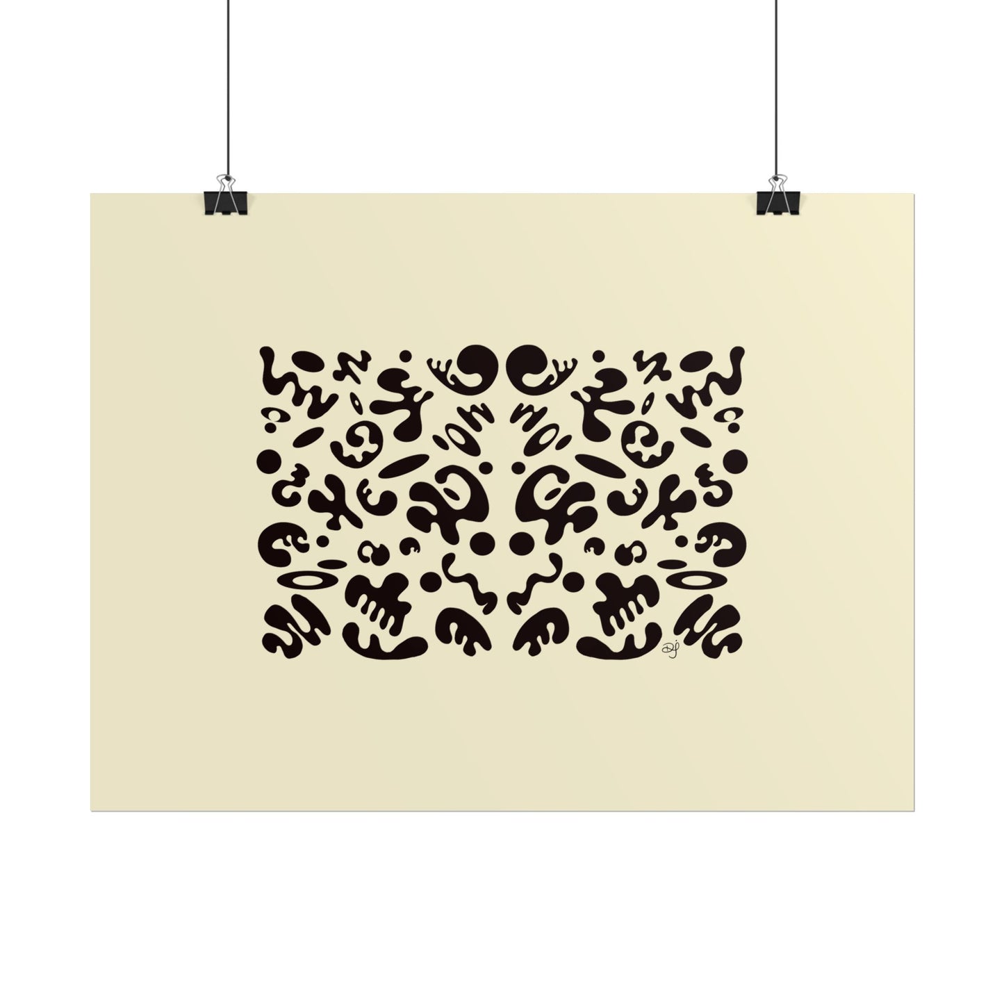 Mirror Work Rolled Poster (Landscape) - Blank Page