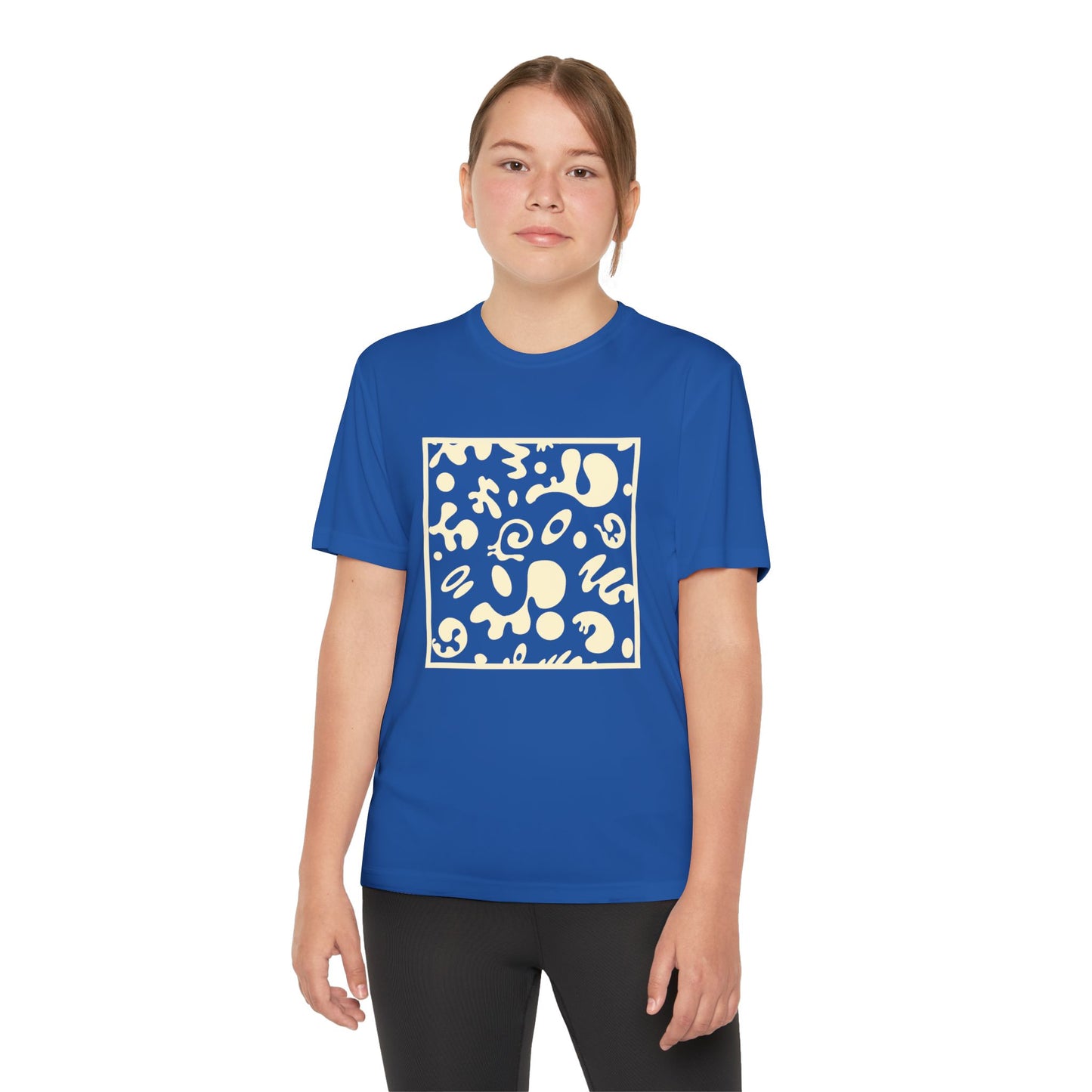 Adorn'd Youth Competitor Graphic Tee - Blank Page White