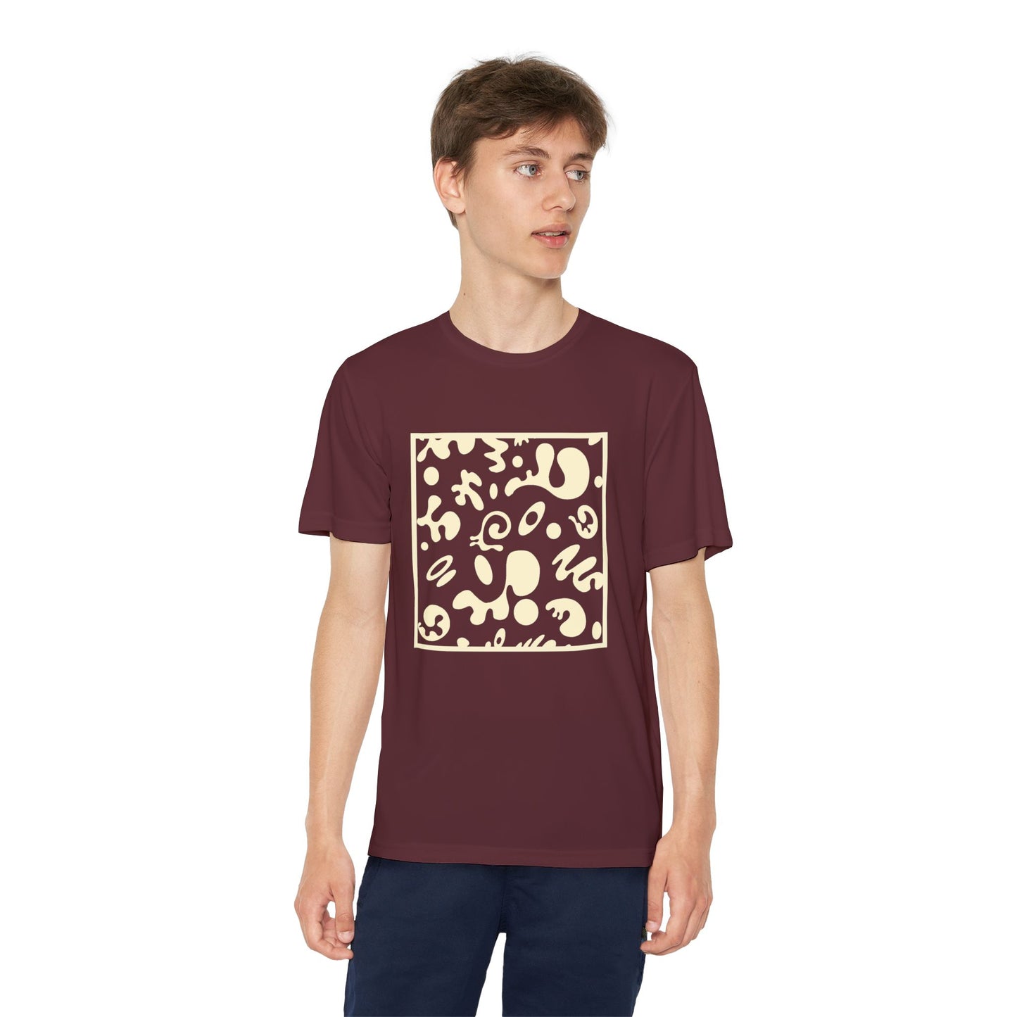 Adorn'd Youth Competitor Graphic Tee - Blank Page White