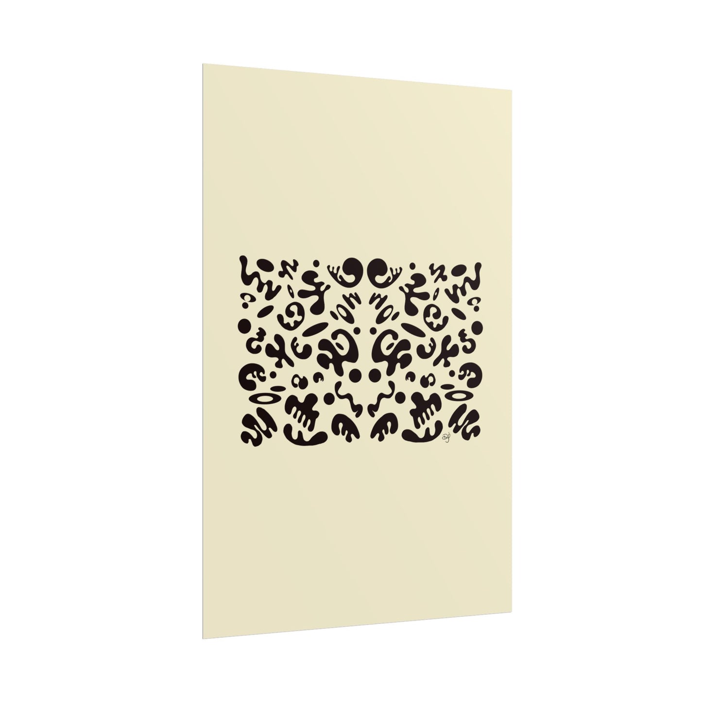 Mirror Work Rolled Poster (Portrait) - Blank Page