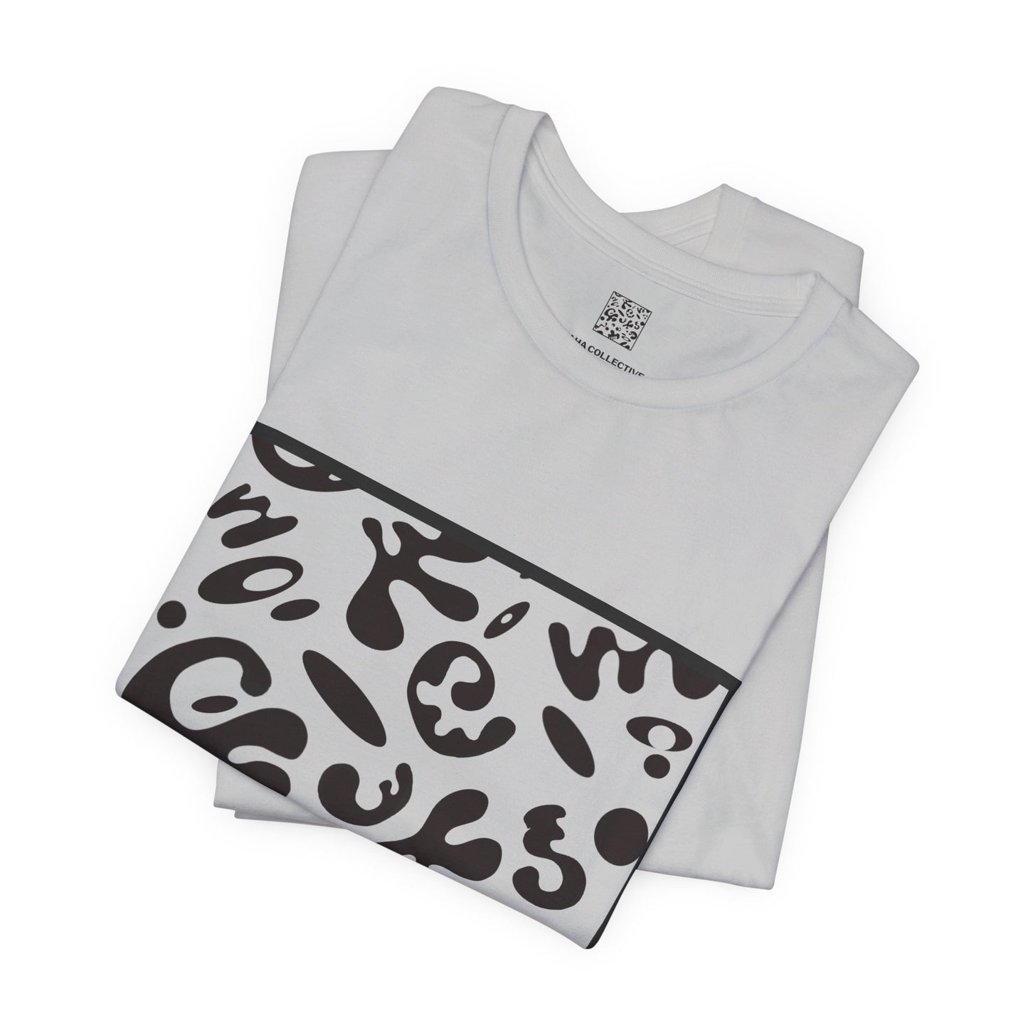Adorn'd Unisex Jersey Short Sleeve Tee - Smoke Signal Black Print
