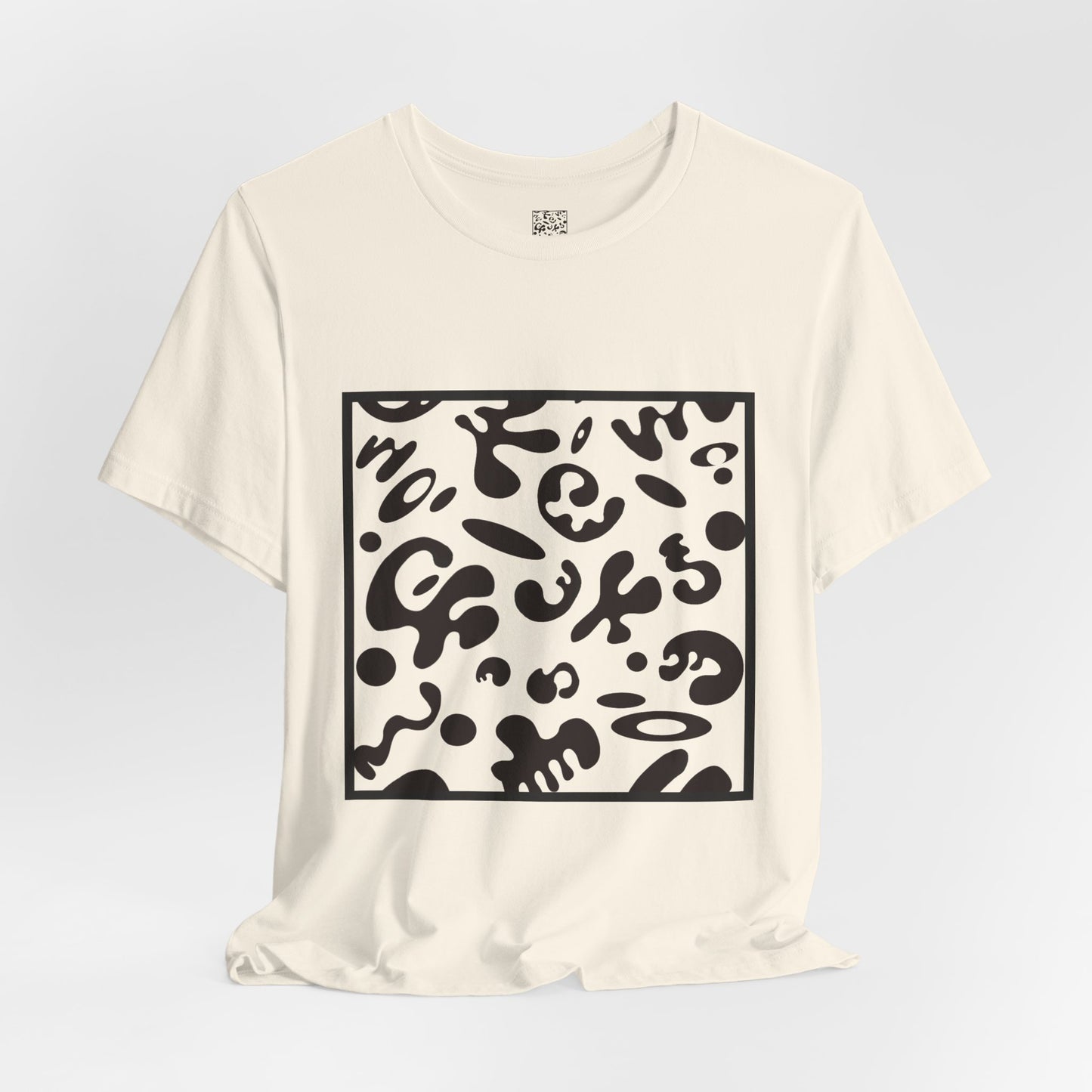 Adorn'd Unisex Jersey Short Sleeve Tee - Smoke Signal Black Print