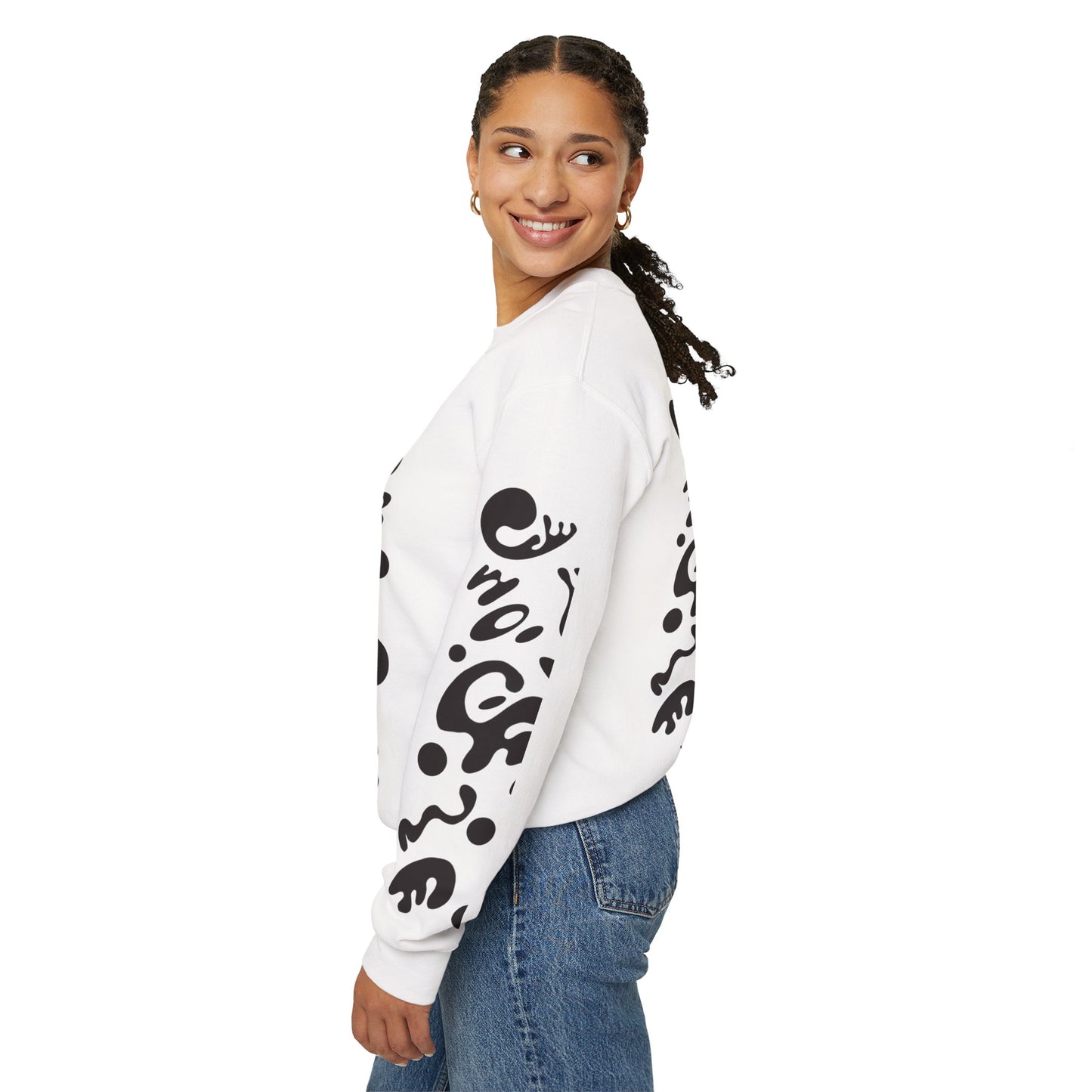 Pure Imagination Unisex Heavy Blend™ Crewneck Sweatshirt- Smoke Signal Black Print