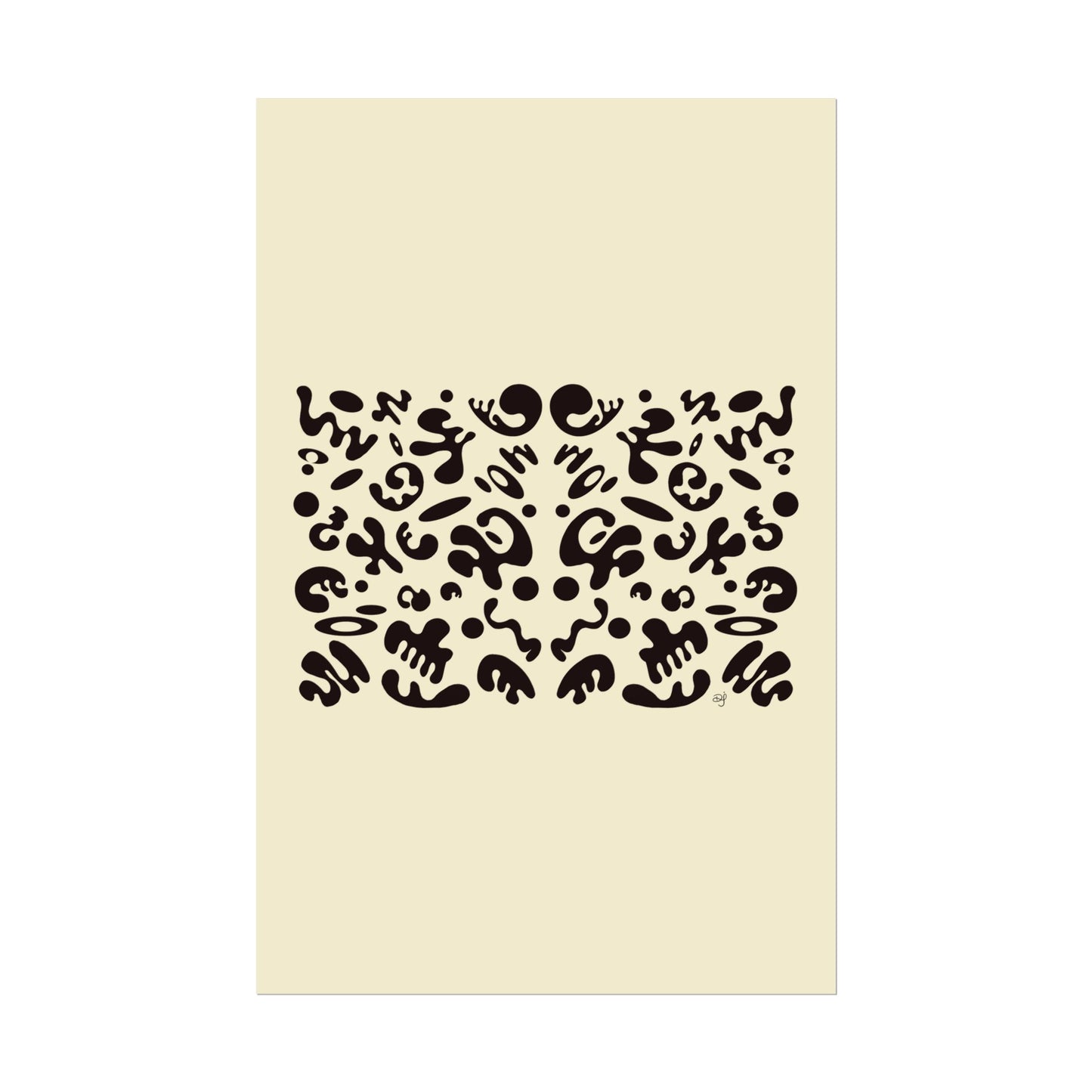 Mirror Work Rolled Poster (Portrait) - Blank Page