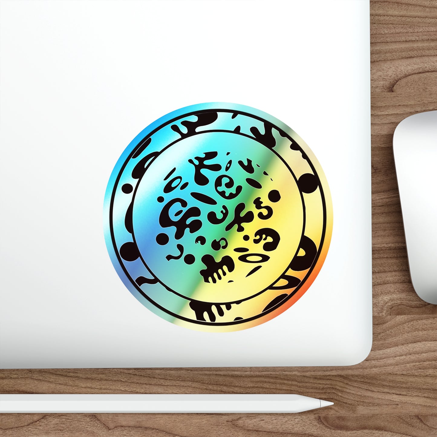 Adorn'd Holographic Die Cut Stickers - Blank Page Holo