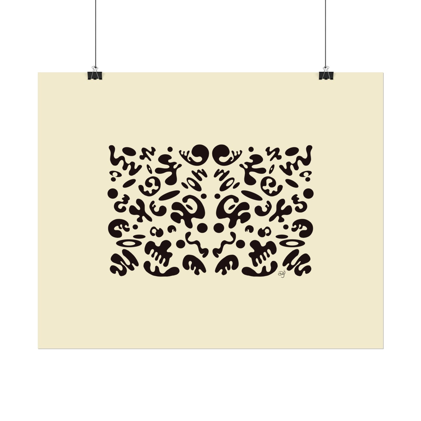 Mirror Work Rolled Poster (Landscape) - Blank Page