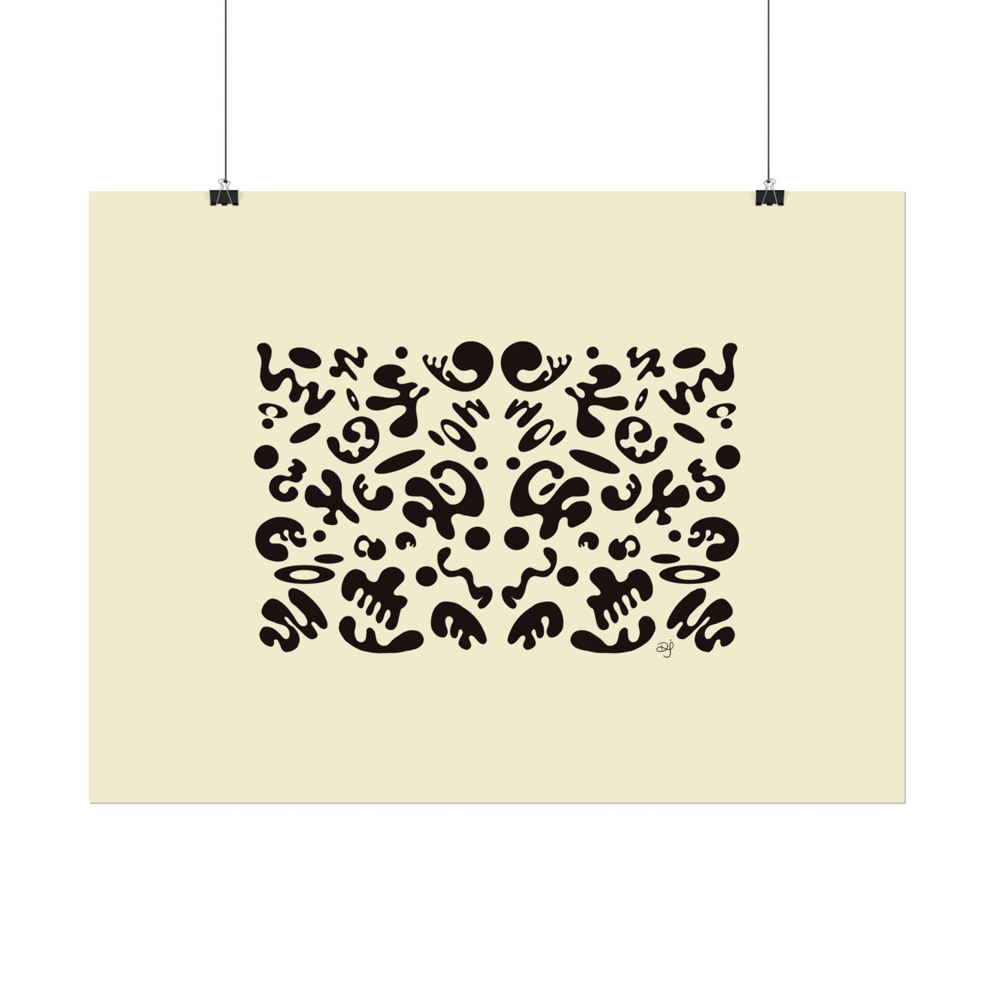 Mirror Work Rolled Poster (Landscape) - Blank Page