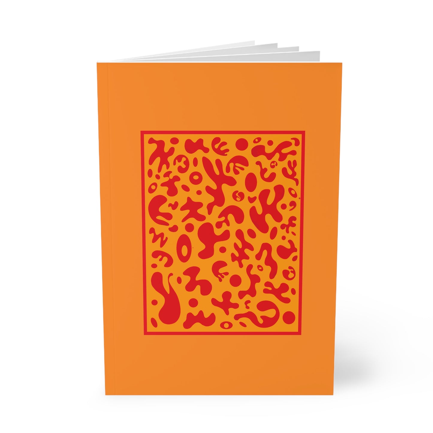 Deep Dream Softcover A5 Notebook - Heat Theory Orange