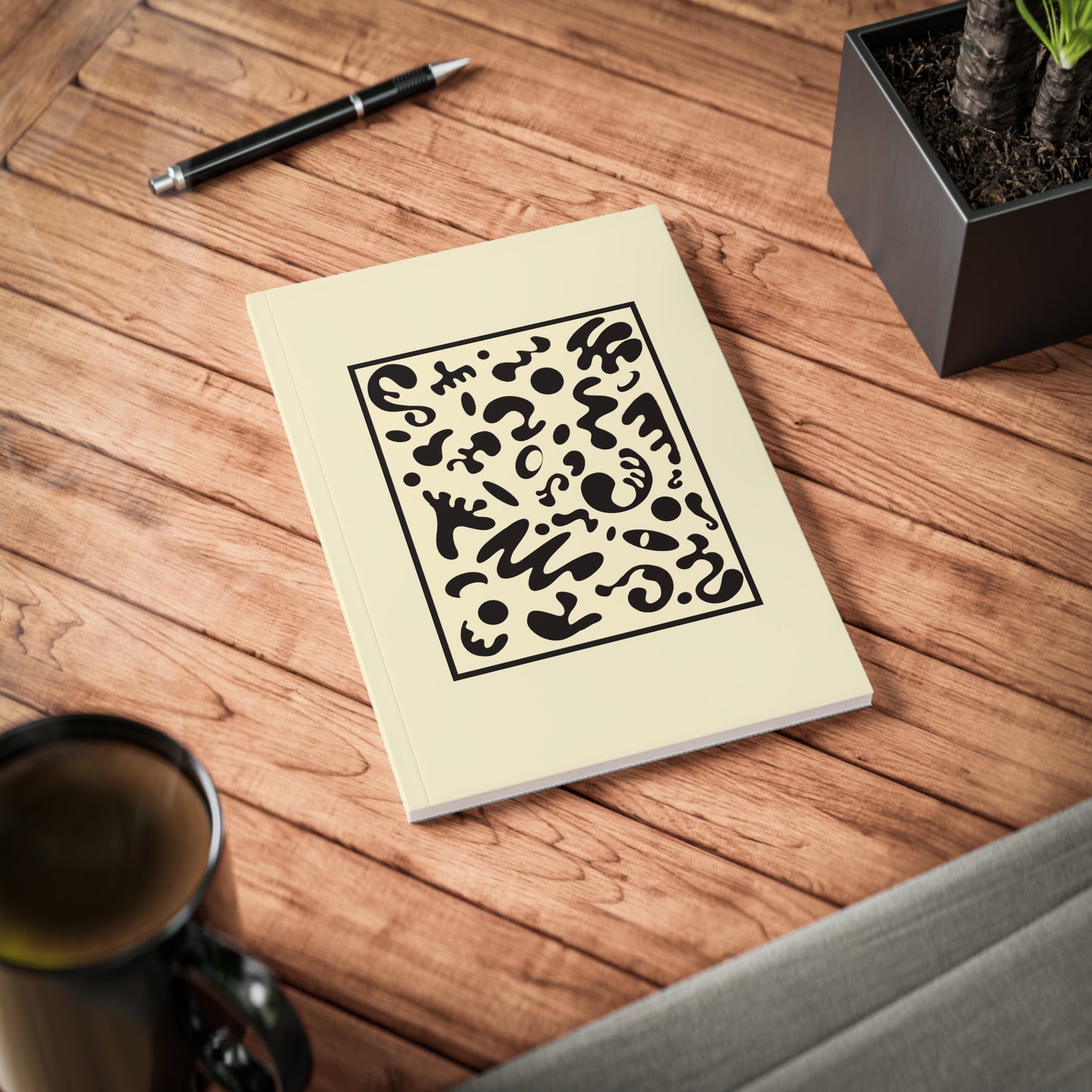 Deep Dream Softcover A5 Notebook - Blank Page White